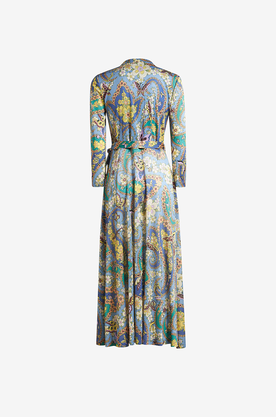 ETRO Midi-Wickelkleid aus Jersey mit Blüten- und Schmetterlingsprint Damen BUNT 2