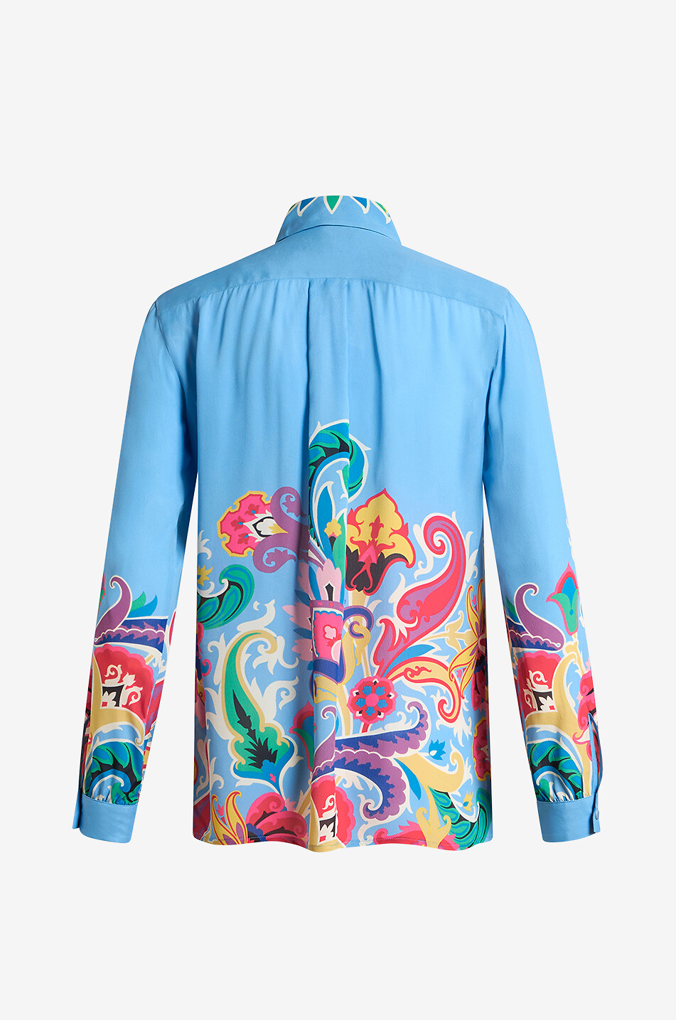 Chemise fluide en crêpe imprimée Paisley