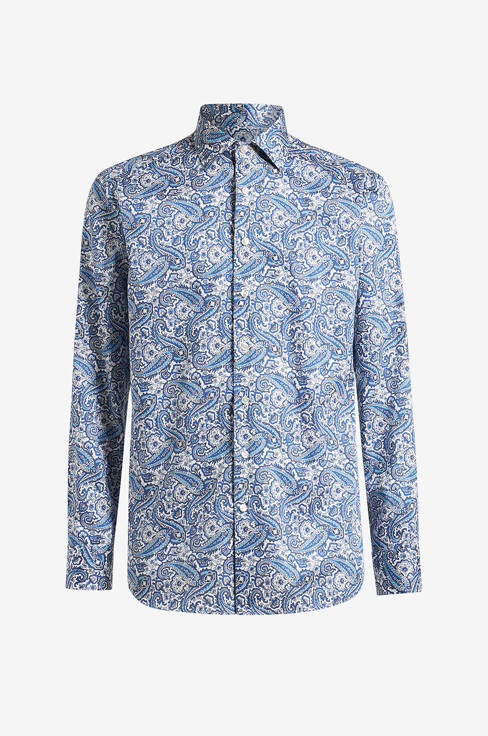 Langarm-Hemd aus Baumwolle mit Paisley-Print