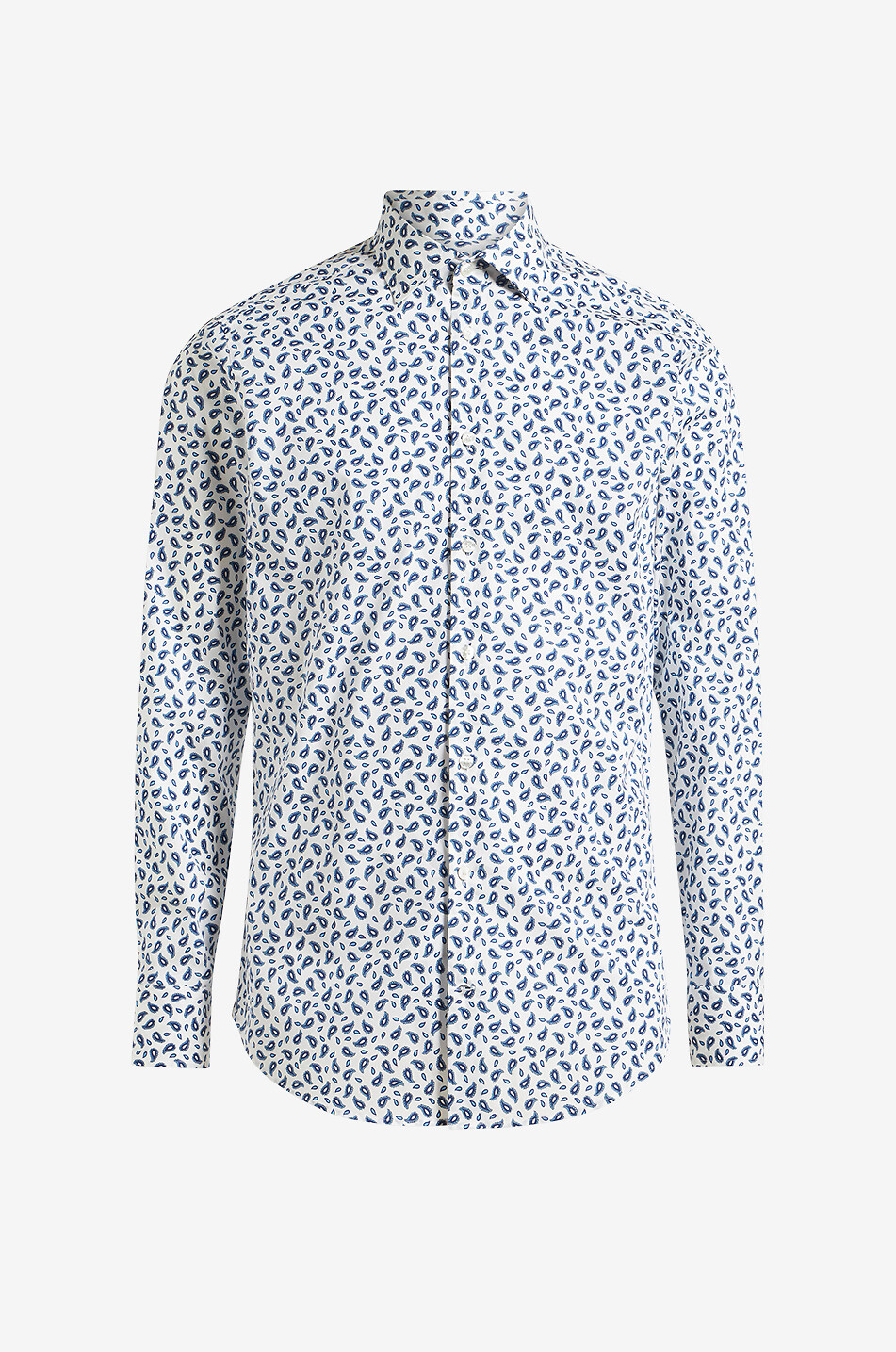 ETRO Paisley detail printed lightweight cotton shirt Men WHITE 1
