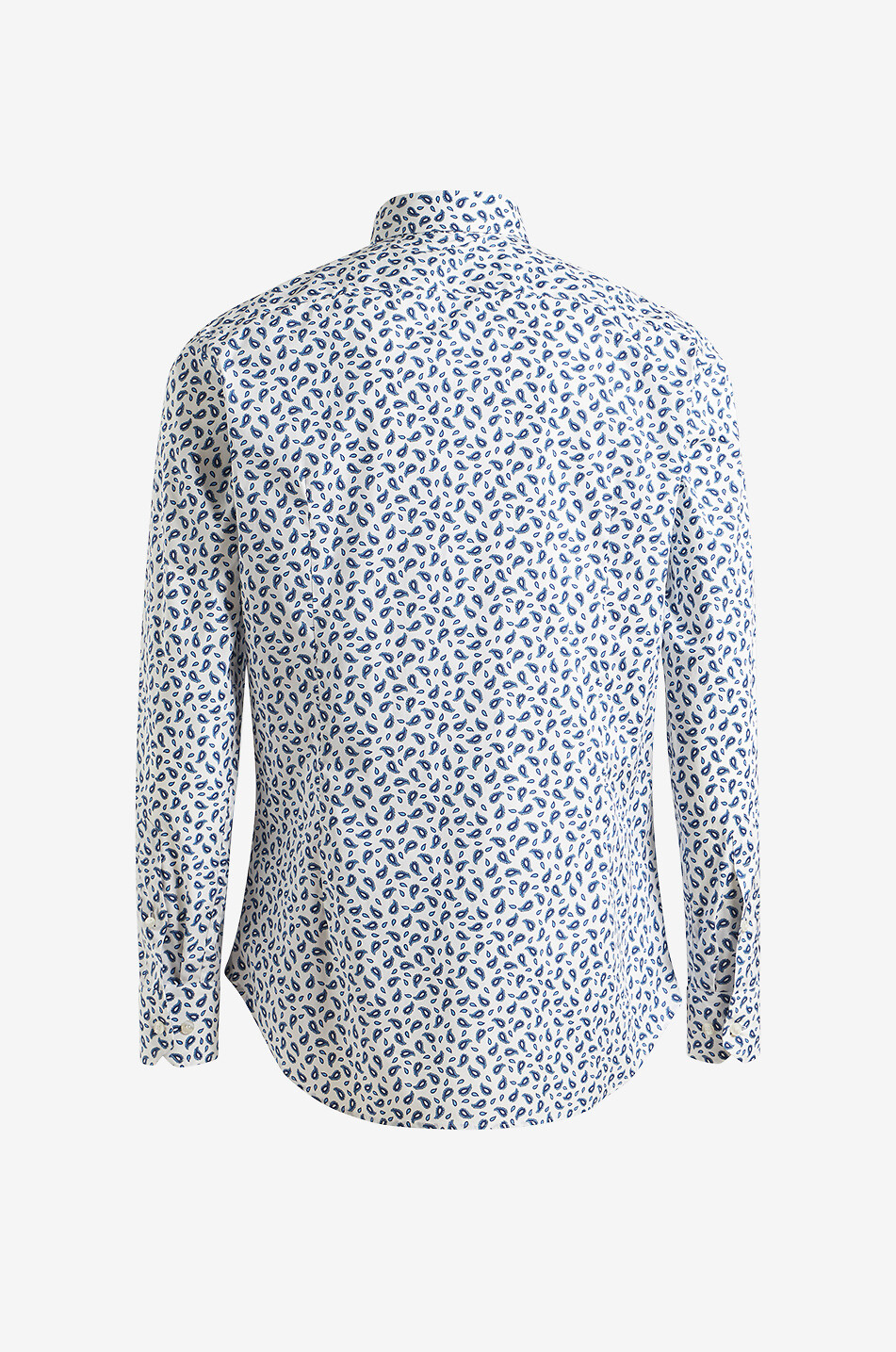 ETRO Paisley detail printed lightweight cotton shirt Men WHITE 2