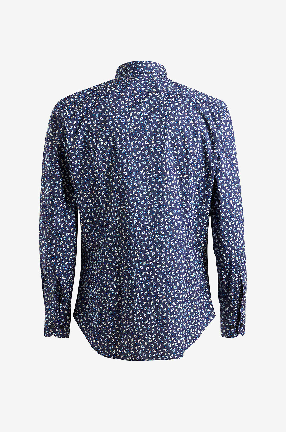 ETRO Leichtes Baumwollhemd mit Paisley-Detail-Print Herren DUNKELBLAU 2