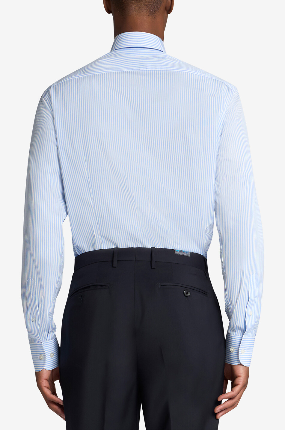 ETRO Chemise rayée à col boutonné et manches longues Pegaso Homme BLEU CLAIR 4