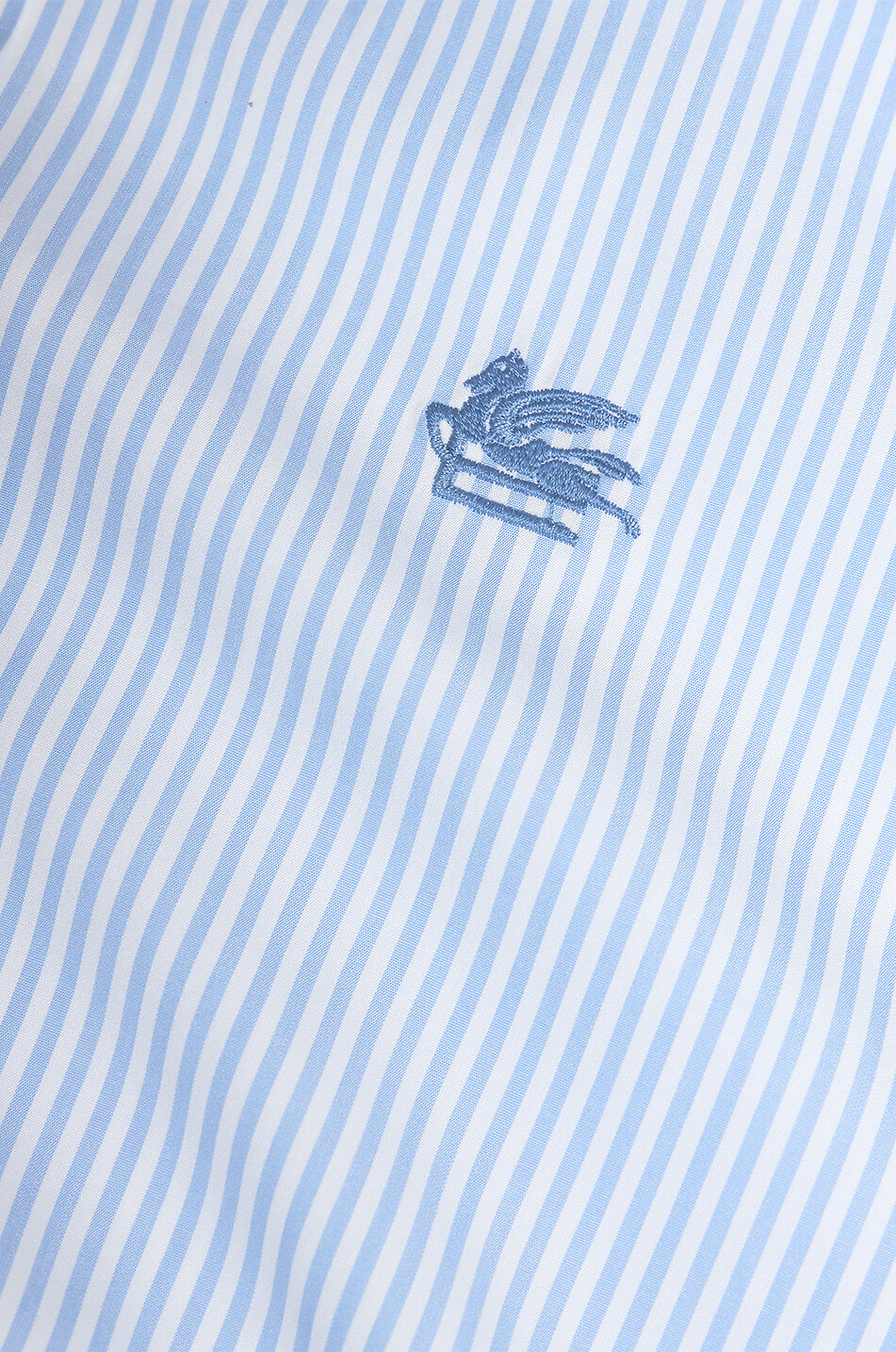 ETRO Chemise rayée à col boutonné et manches longues Pegaso Homme BLEU CLAIR 6