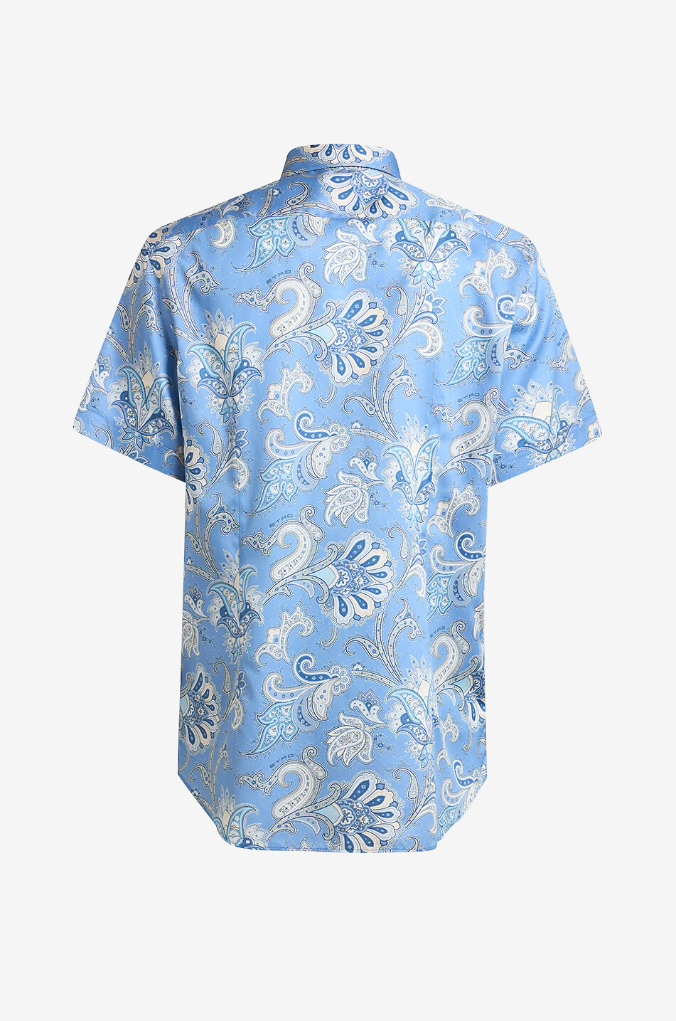ETRO XL Floral Paisley printed short-sleeved shirt Men LIGHT BLUE 2