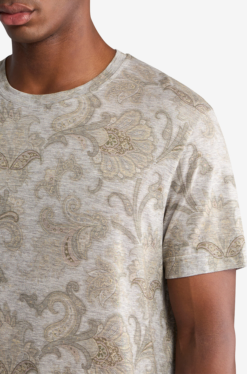 ETRO Jersey-T-Shirt mit Paisley-Print Herren BRAUN 5