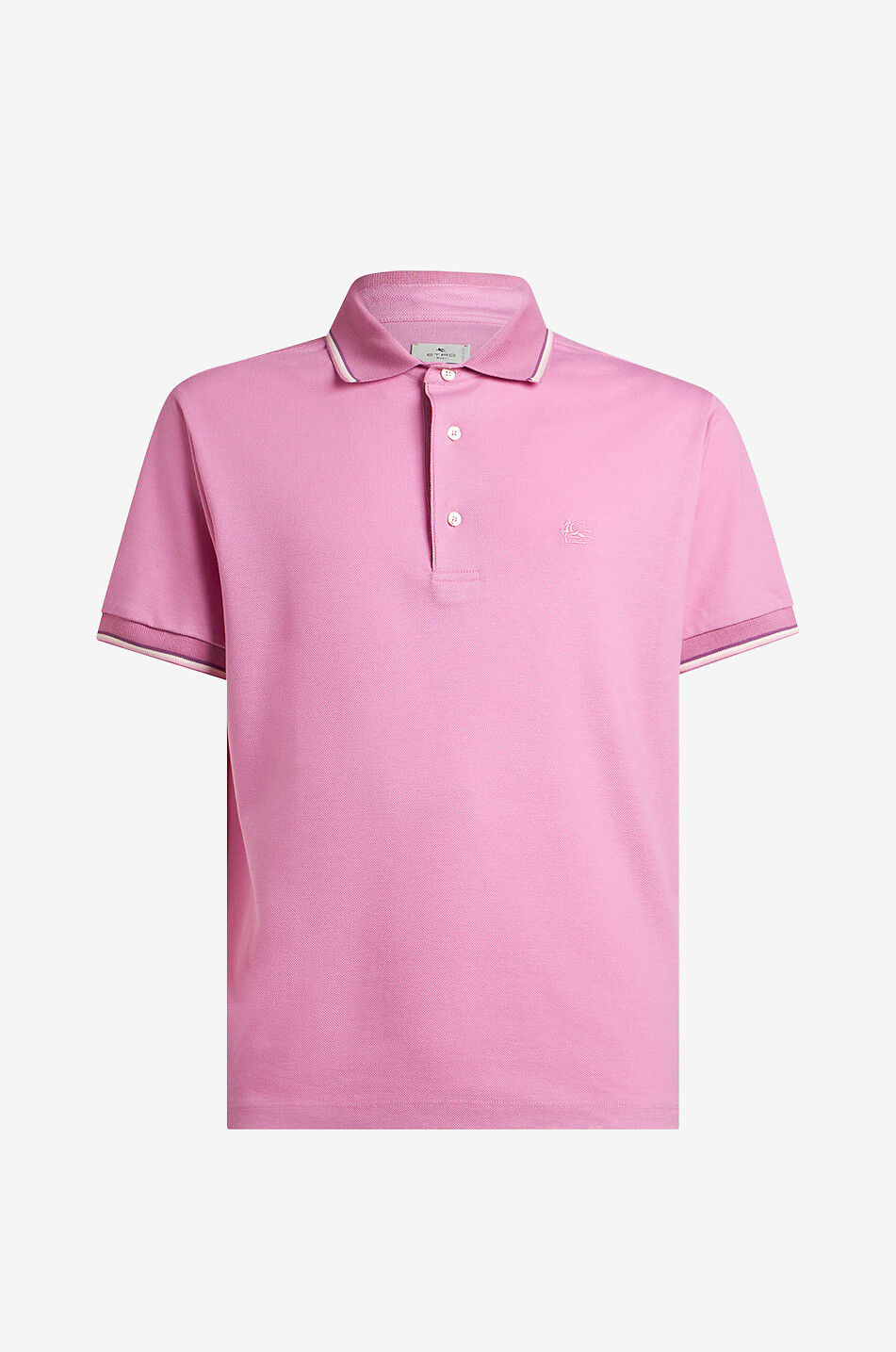 Polo à manches courtes à liséré rayé Pegaso