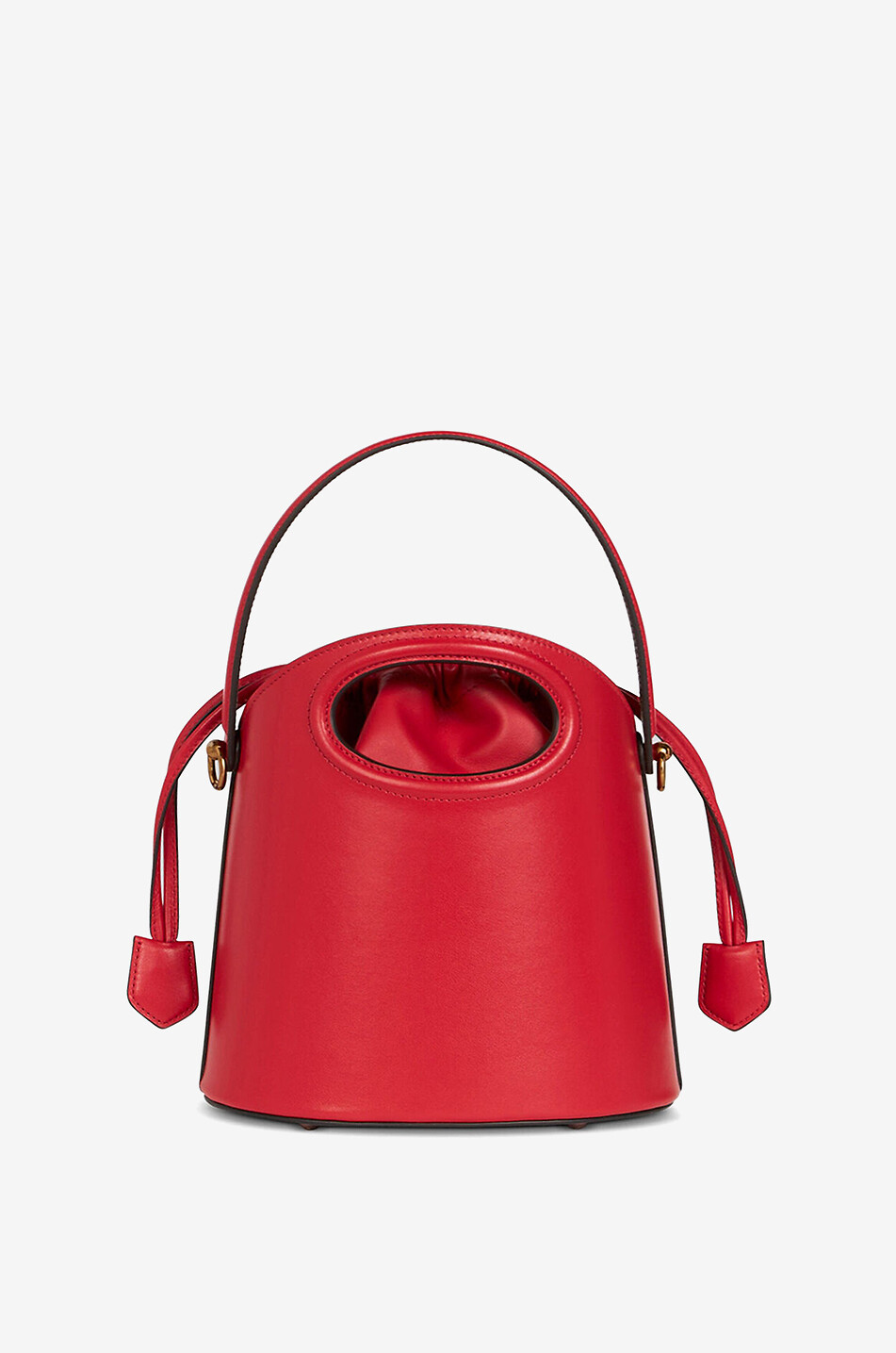 ETRO Saturno Medium leather bucket bag Women RED 4