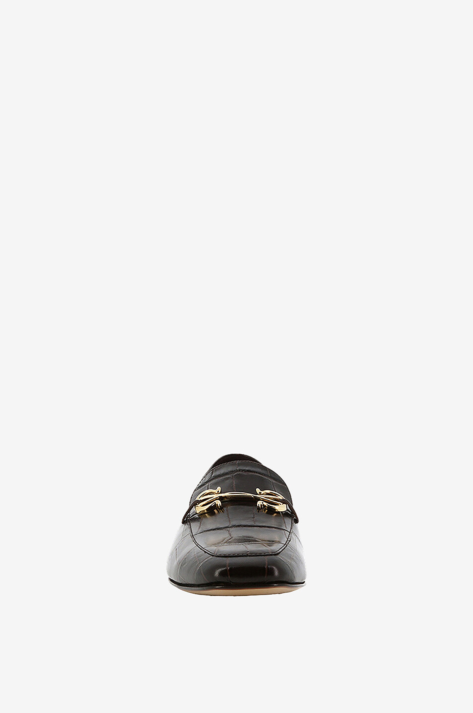 SALVATORE FERRAGAMO Mokassins aus Leder in Kroko-Optik Louis Damen DUNKELBRAUN 2