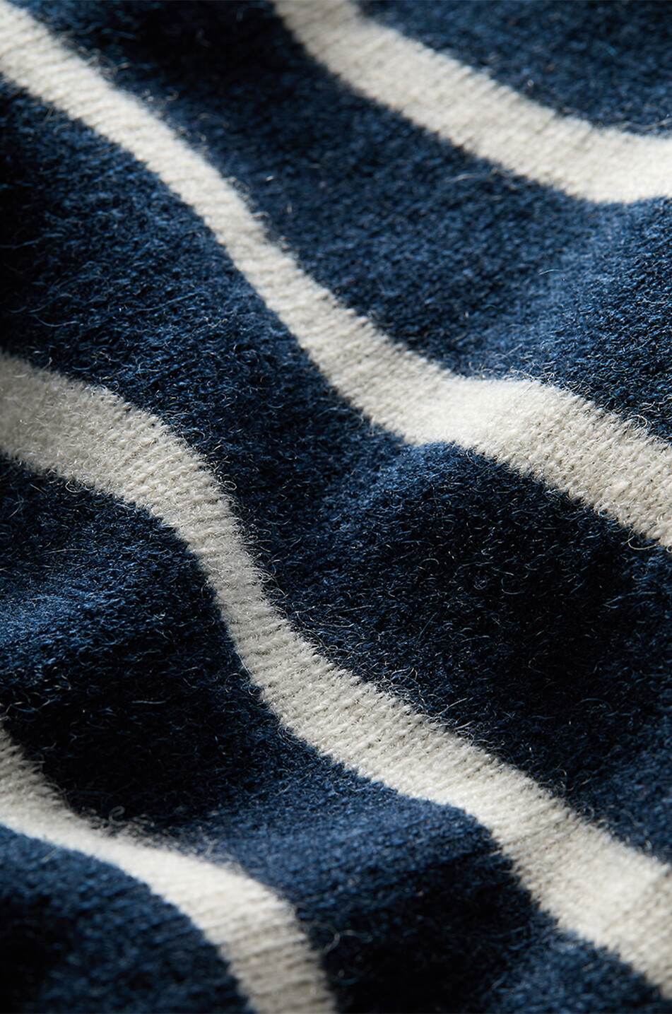 Gestreifter Kurzarm-Pullover aus Kaschmir Shana