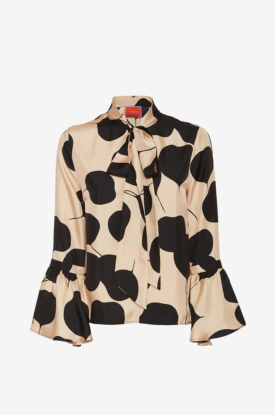 Langärmelige Bluse aus Seide Happy Wrist Lunaria