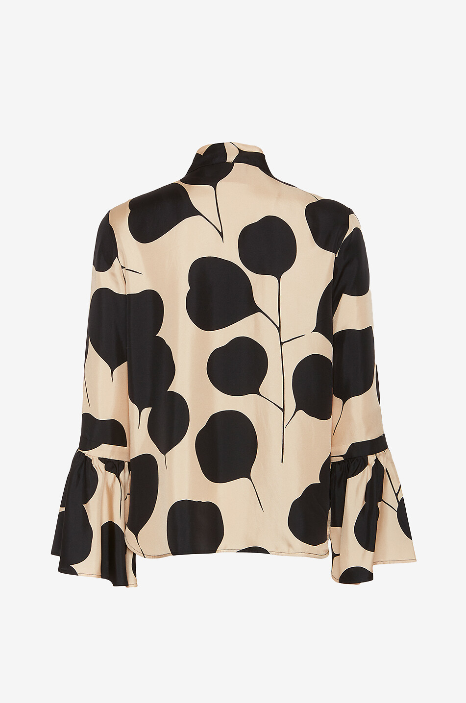 Langärmelige Bluse aus Seide Happy Wrist Lunaria