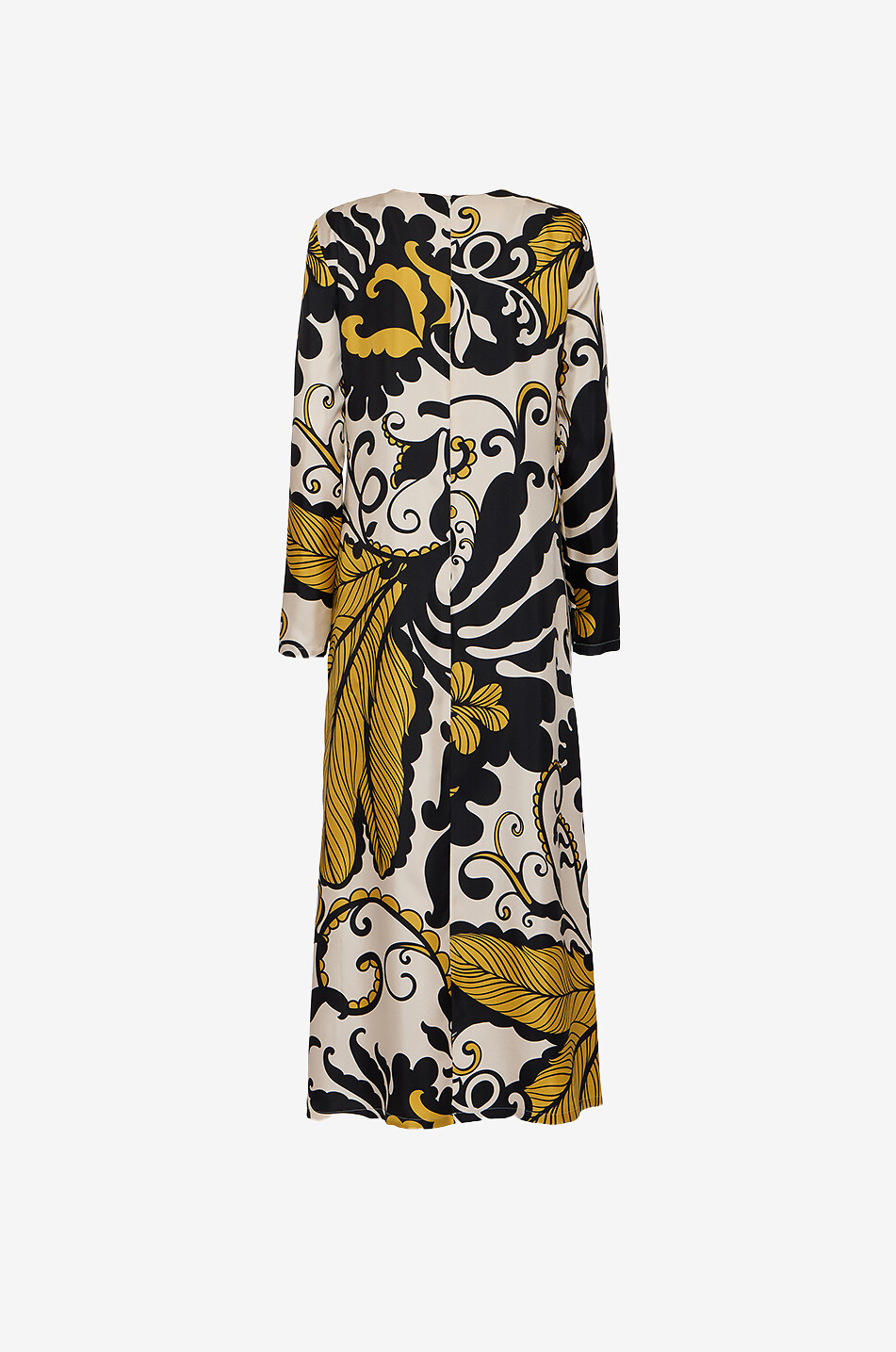 LA DOUBLEJ Swing Marea long silk twill dress Women MULTI COLOURED 2