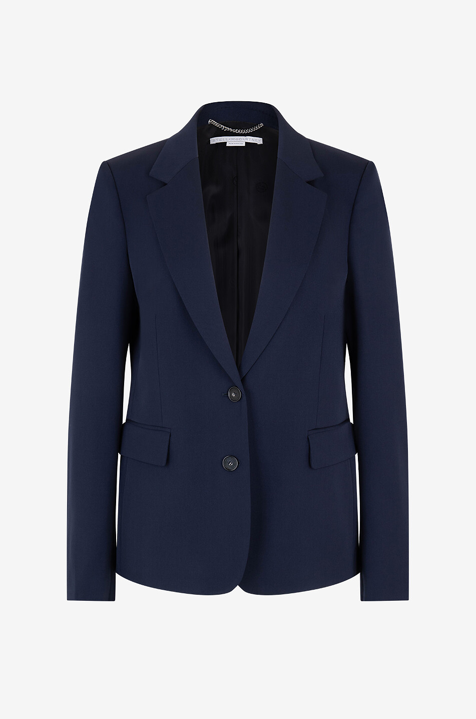Iconic single-breasted wool stretch blazer