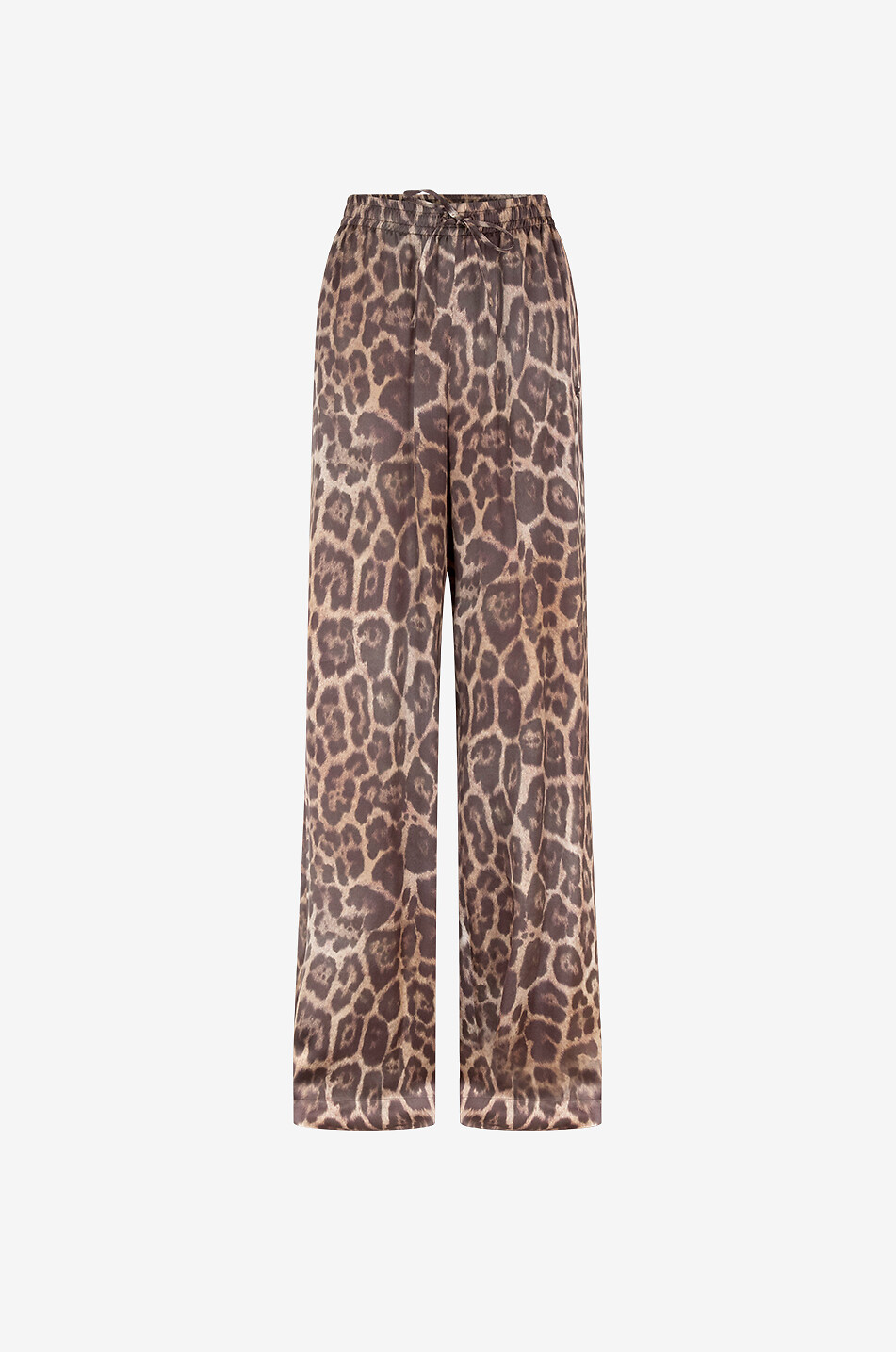 STELLA McCARTNEY Hose im Pyjama-Stil mit weitem Bein Leopard Damen BUNT 1