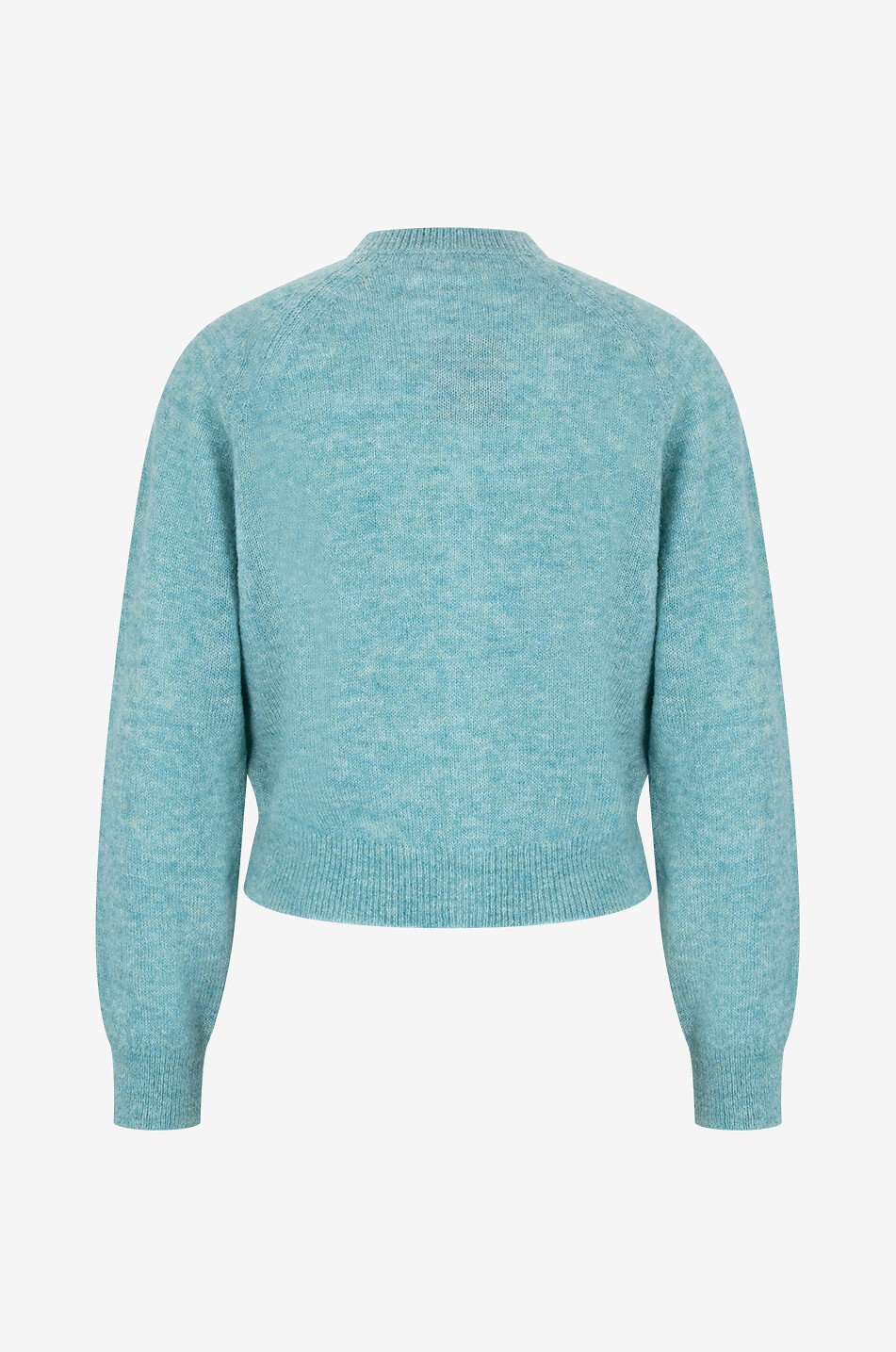 DÔEN Cardigan à col rond en laine alpaga mélangée Petra Femme BLEU CLAIR 2