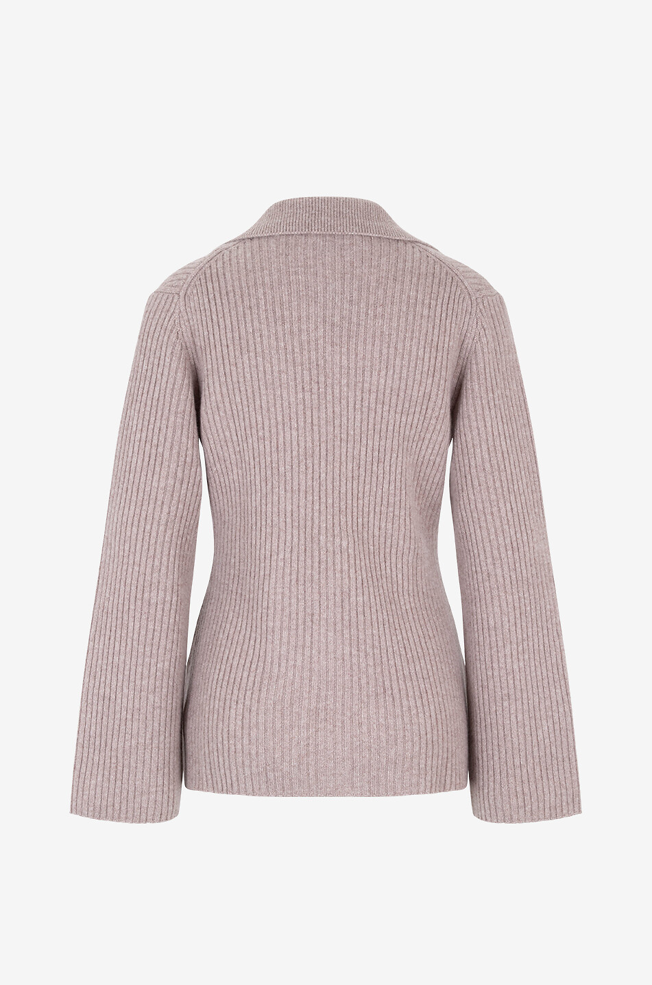 REFORMATION Shea collared ribbed recycled cashmere cardigan Women BEIGE 2
