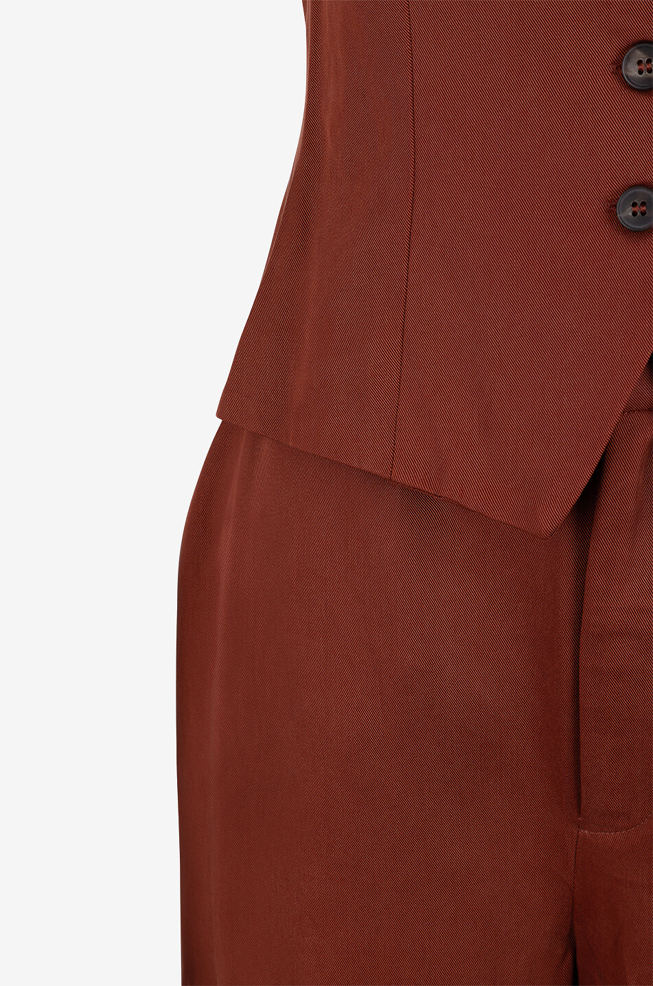 REFORMATION Ensemble pantalon large et gilet Taryn Femme ORANGE FONCÉ 7