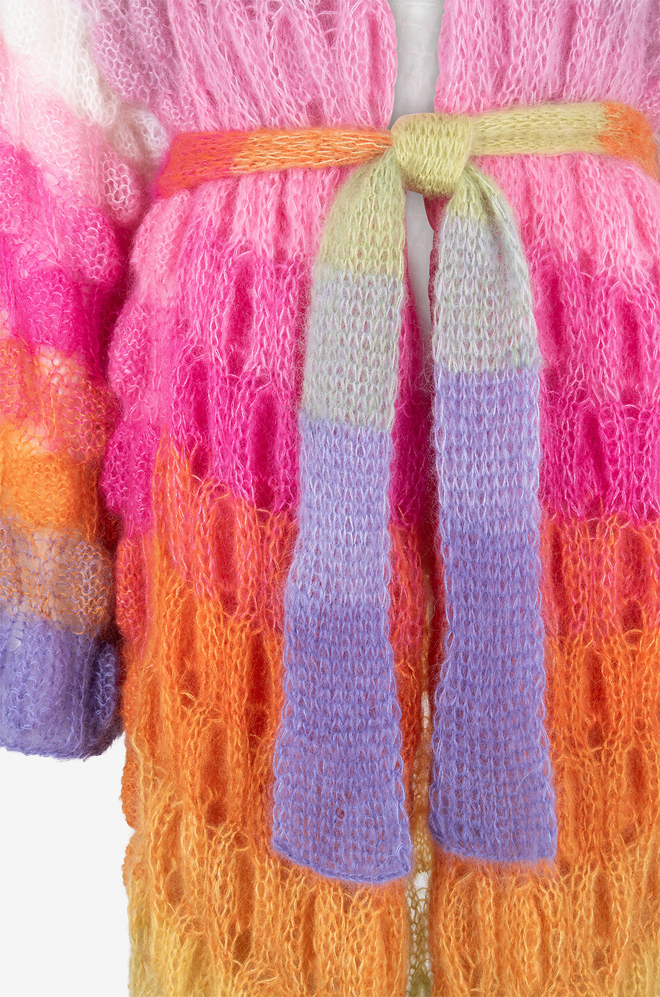 LETANNE Emma Lace multicolour mohair and silk knit coat Women MULTI COLOURED 3