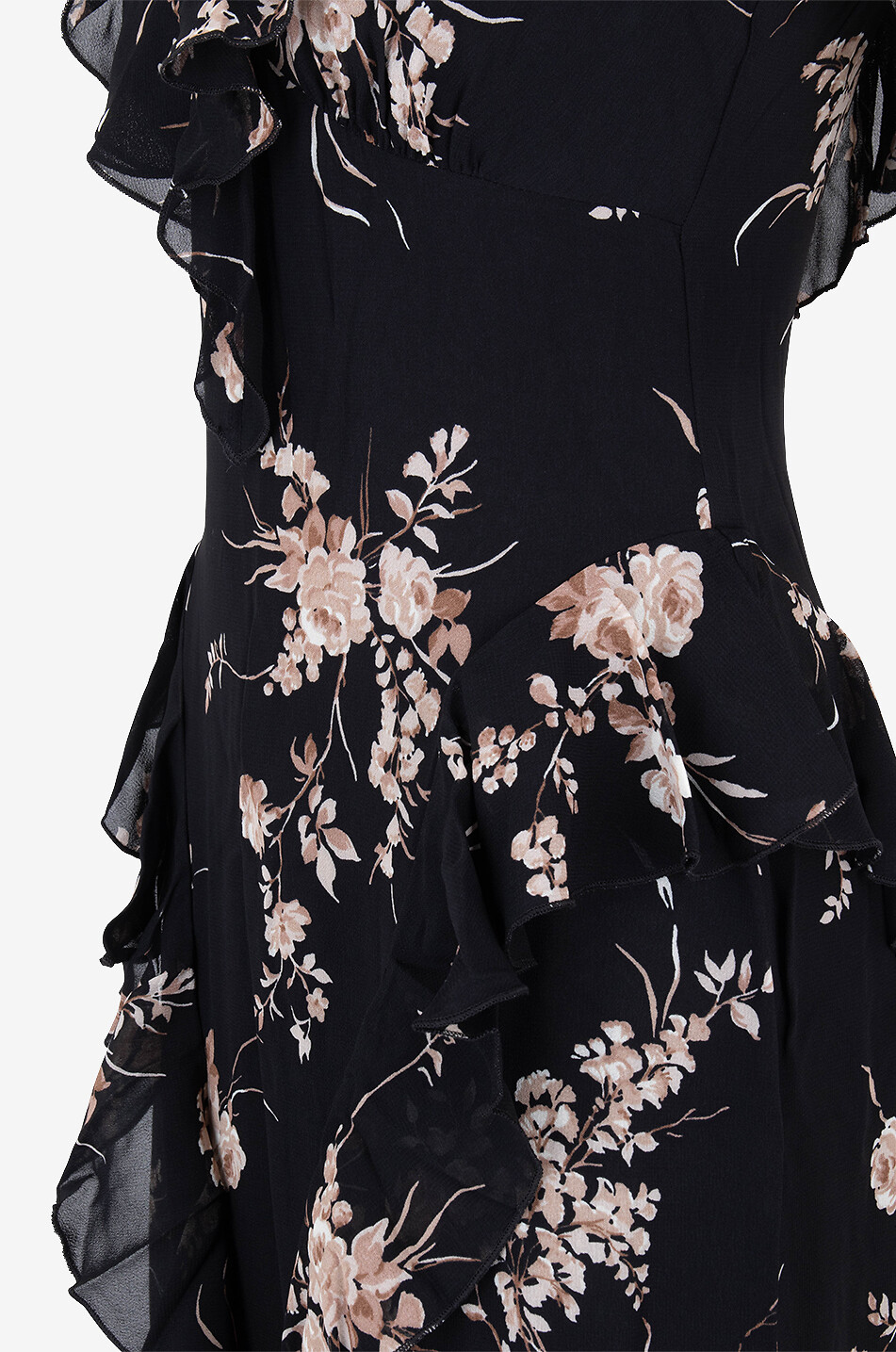 Hot LIKE NEW Reformation Floral Sleeveless Black Dress