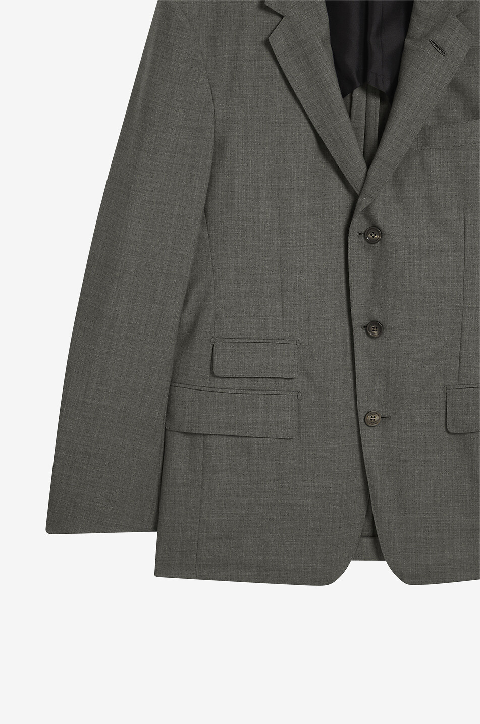DUNHILL Veste en laine et cachemire Bourdon Homme GRIS FONCÉ 7
