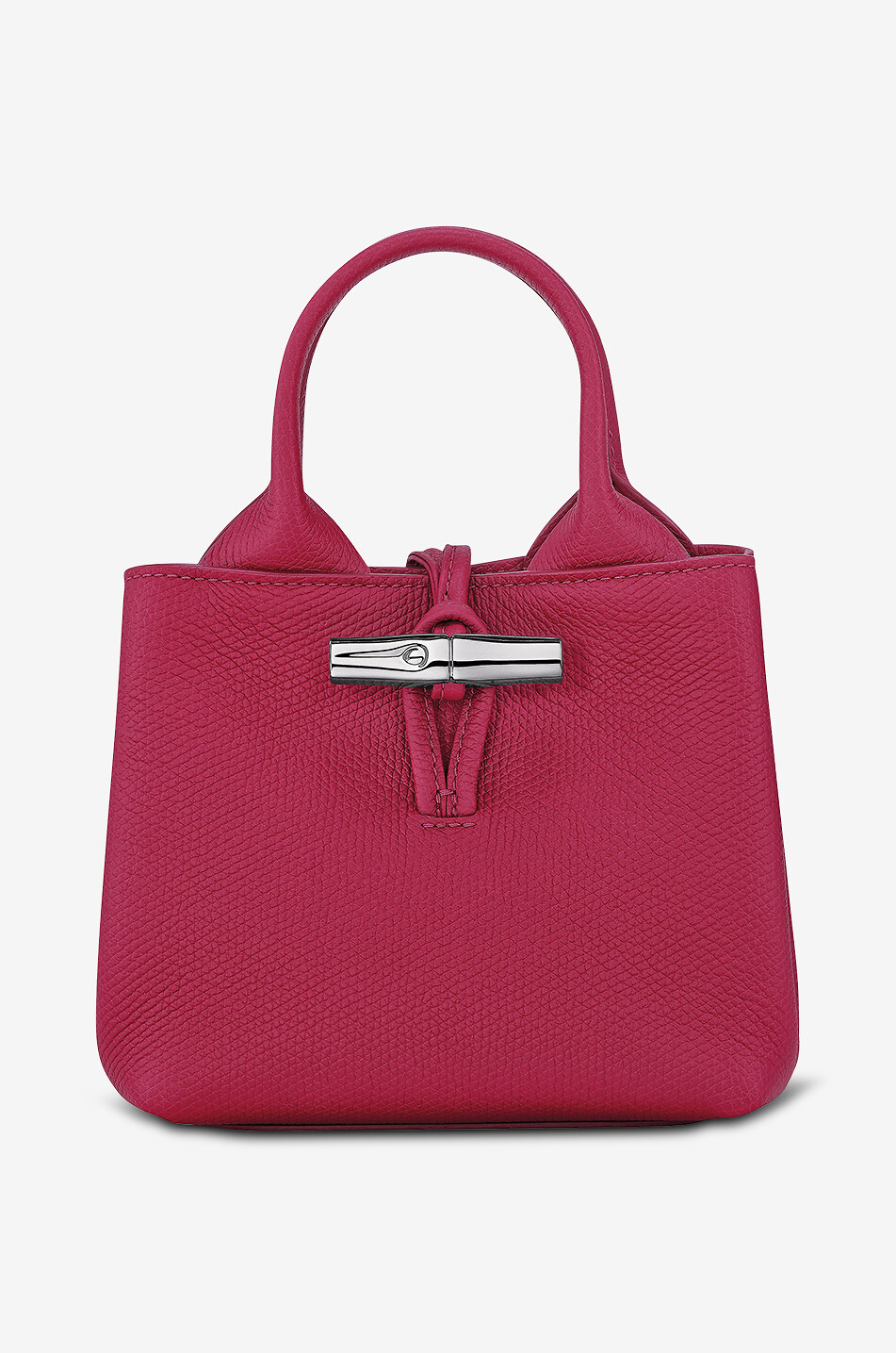 LONGCHAMP Handtasche aus genarbtem Leder Le Roseau XS Damen DUNKELROSA 1