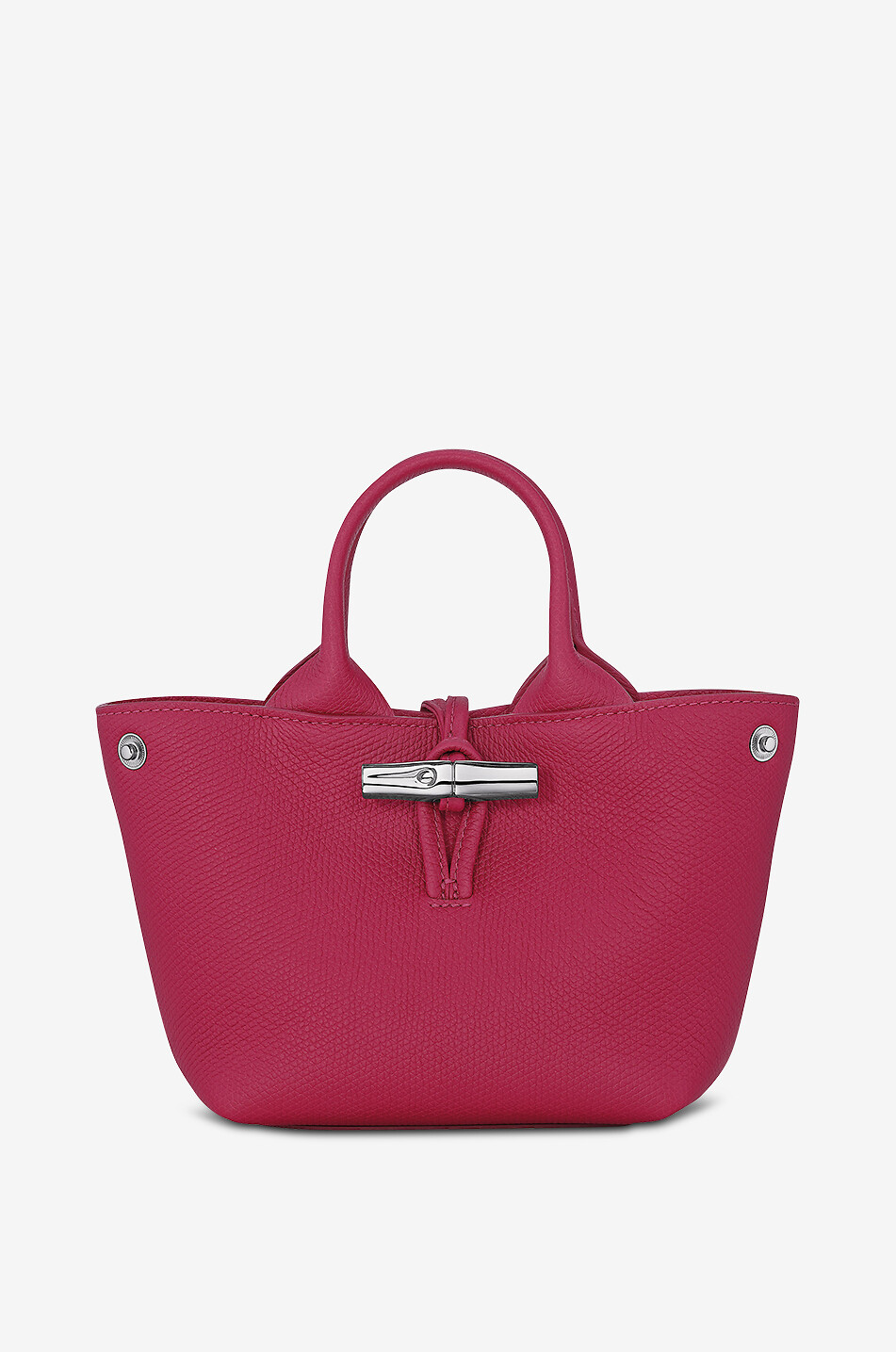 LONGCHAMP Handtasche aus genarbtem Leder Le Roseau XS Damen DUNKELROSA 2