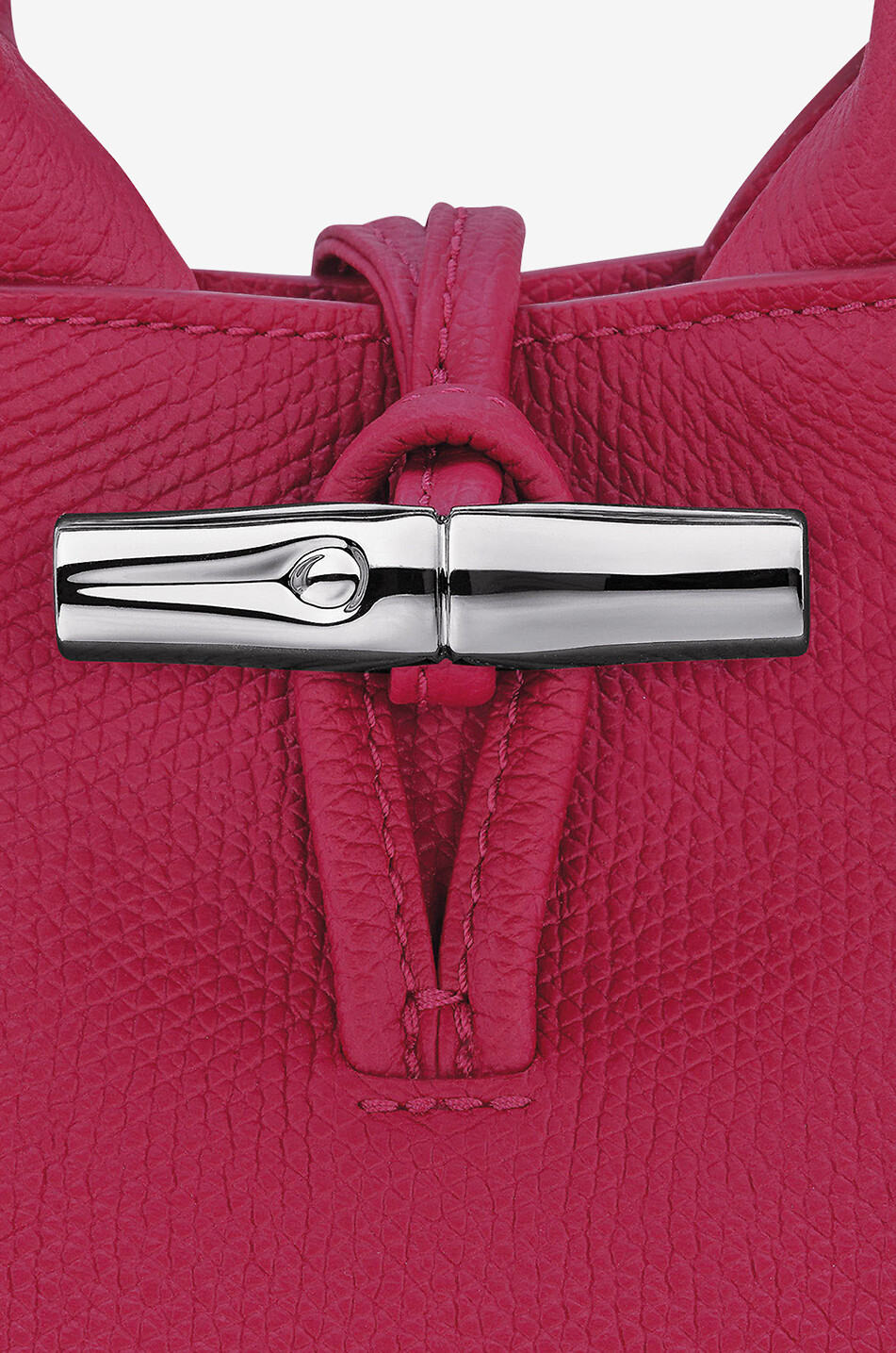 LONGCHAMP Handtasche aus genarbtem Leder Le Roseau XS Damen DUNKELROSA 3