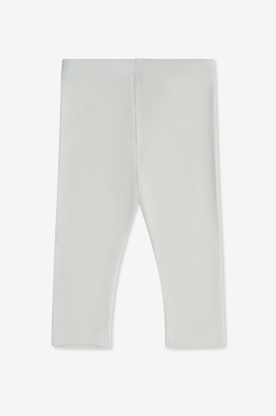 BONGENIE Ribbed jersey baby leggings Baby EGGSHELL 2