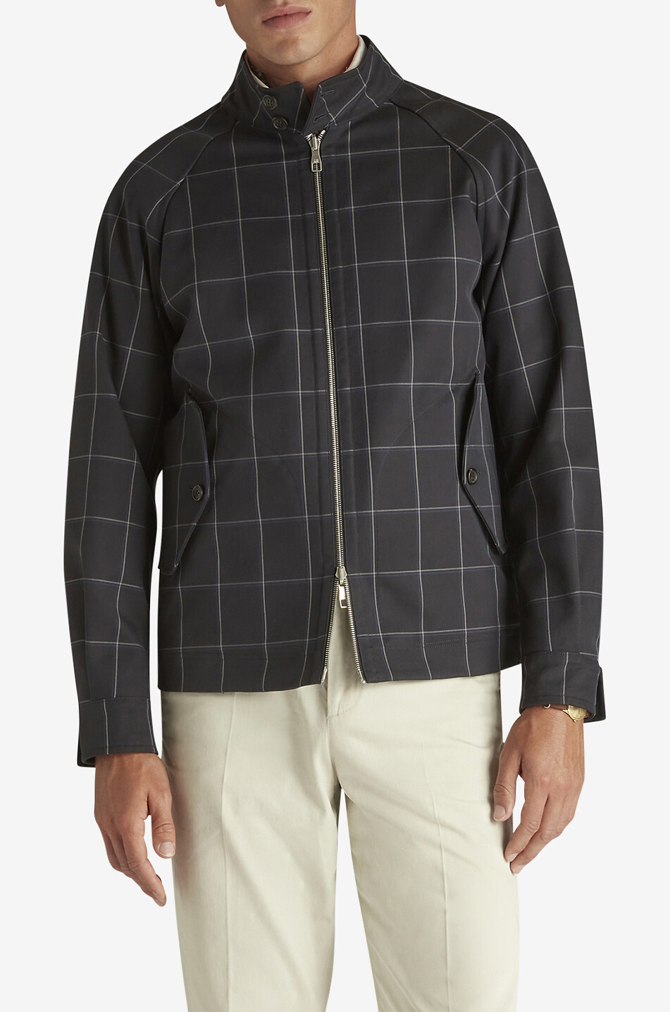 DUNHILL Wendejacke aus Baumwolle Harrington Herren DUNKELBLAU 3