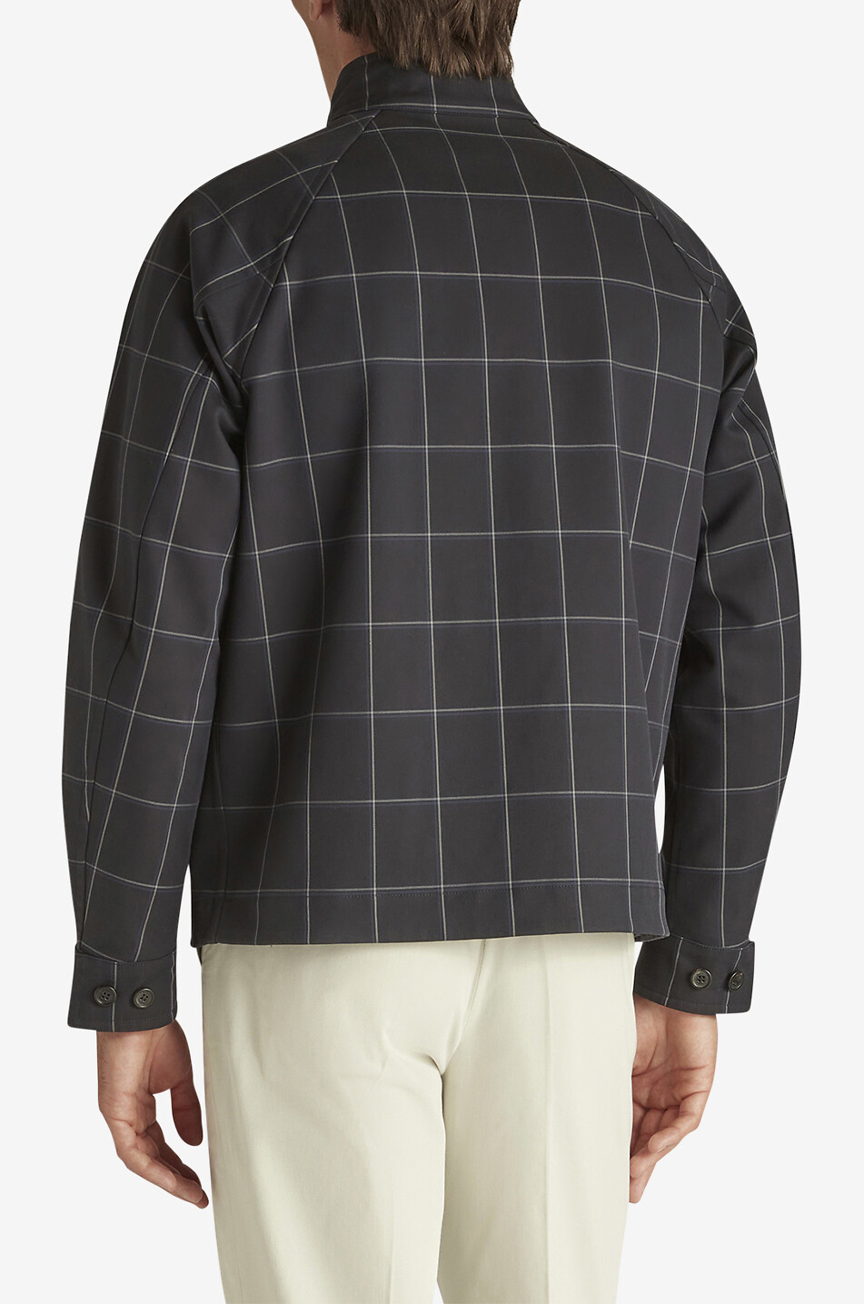 DUNHILL Wendejacke aus Baumwolle Harrington Herren DUNKELBLAU 4