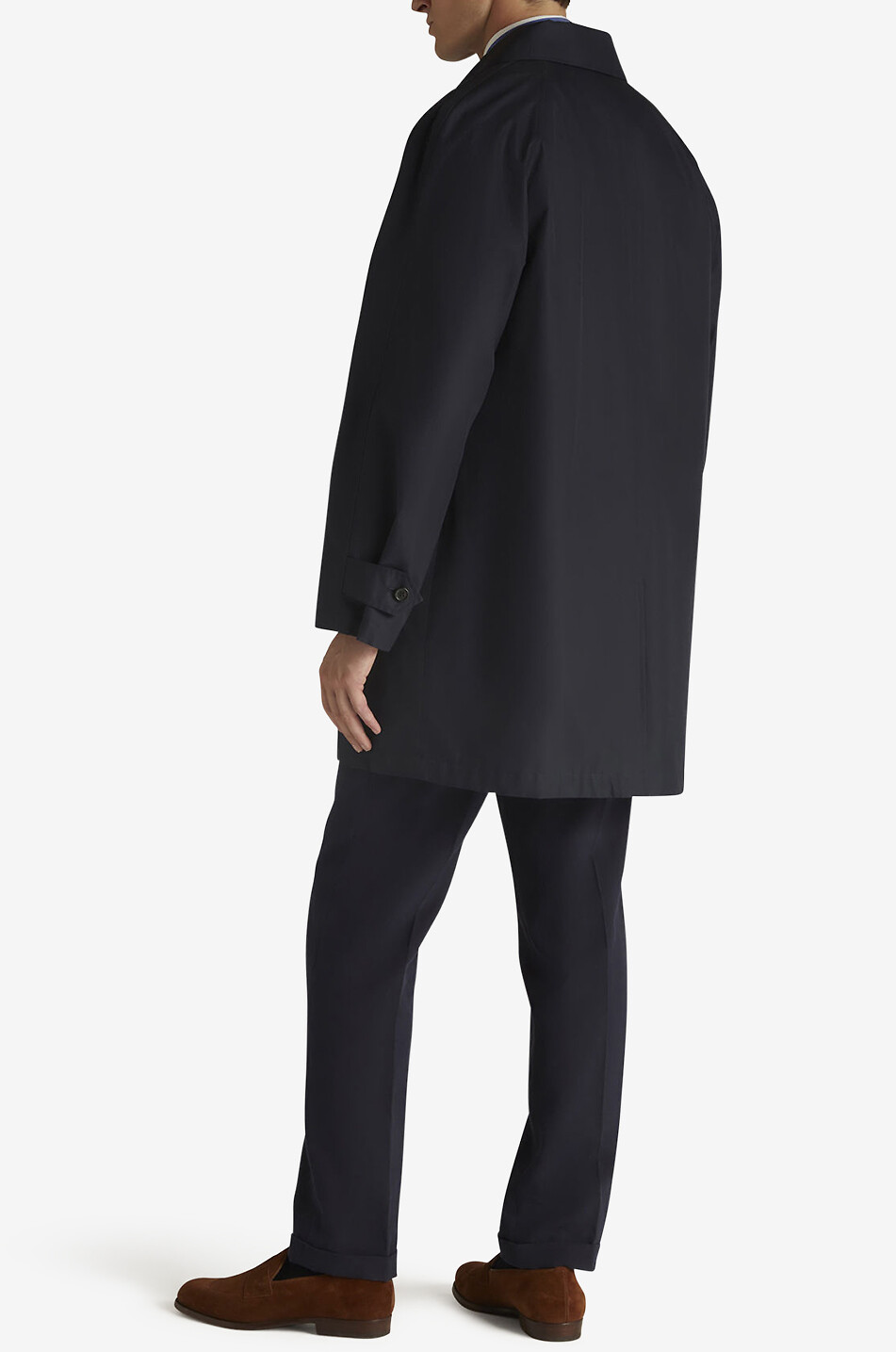 DUNHILL Lightweight cotton twill coat Men DARK BLUE 3