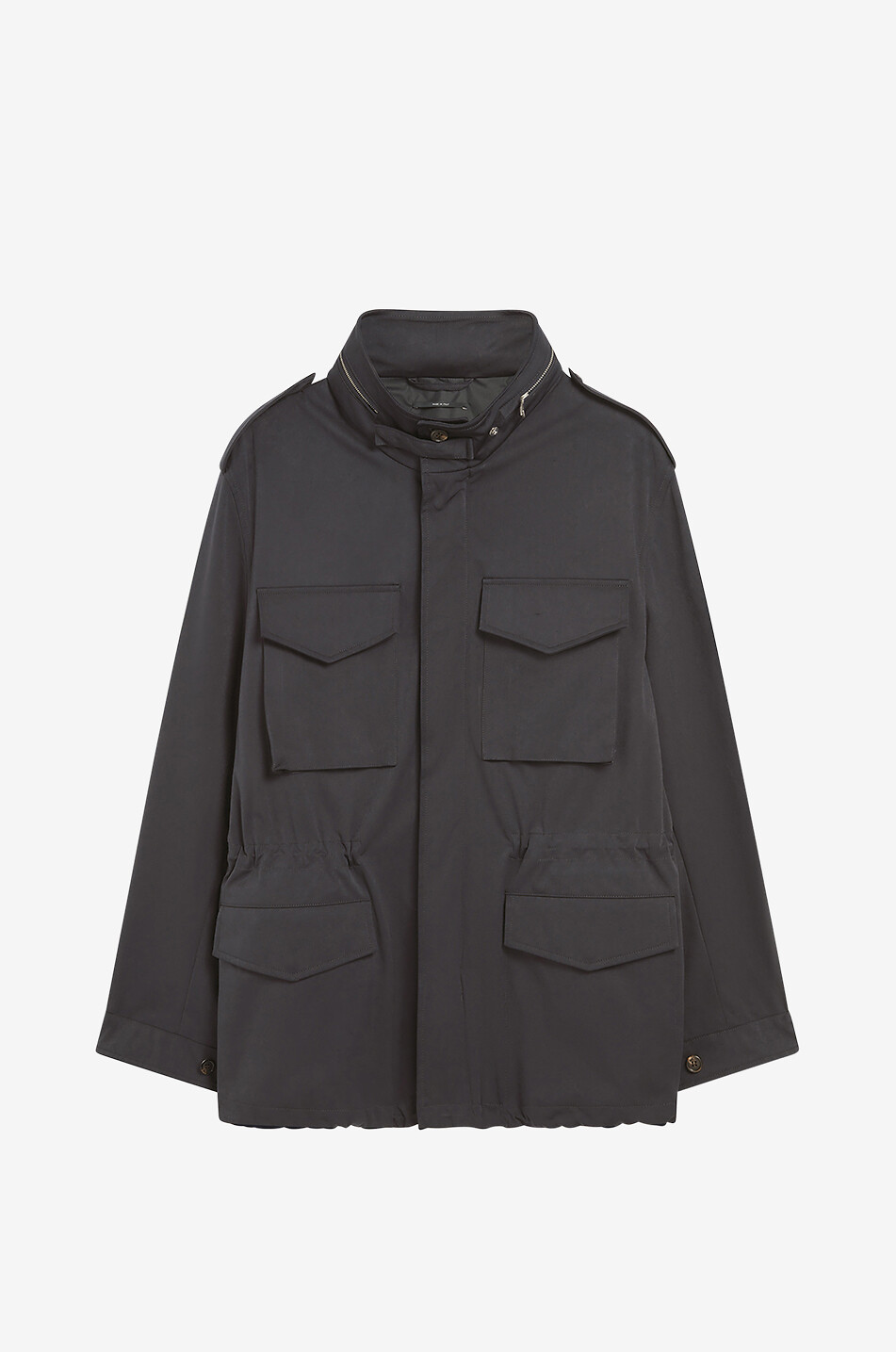 DUNHILL Saharienne en microfibres Field Jacket Homme BLEU FONCE 1