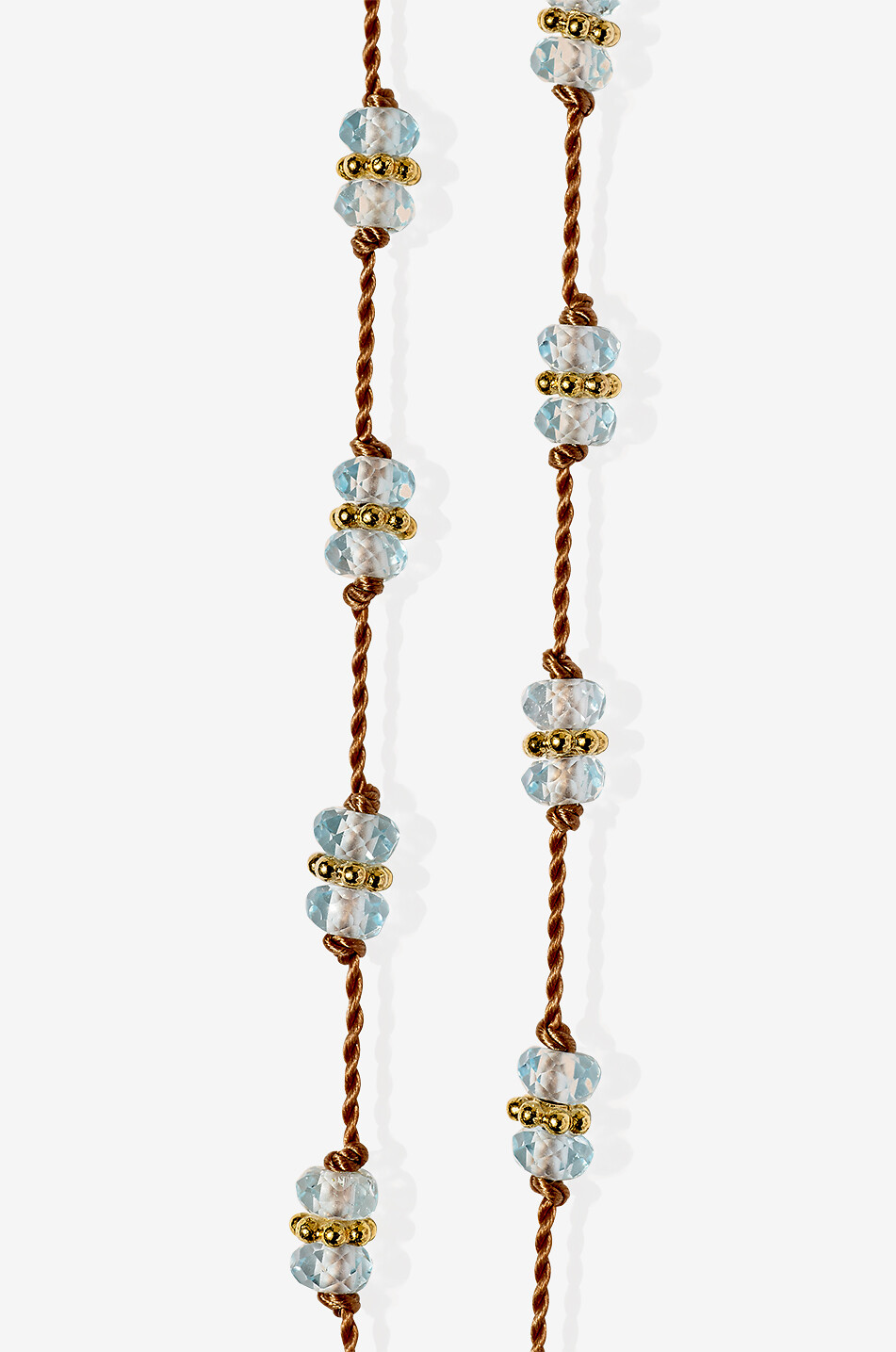 TITYARAVY Bracelet en perles d'aigue-marine Amara Femme BLEU 2