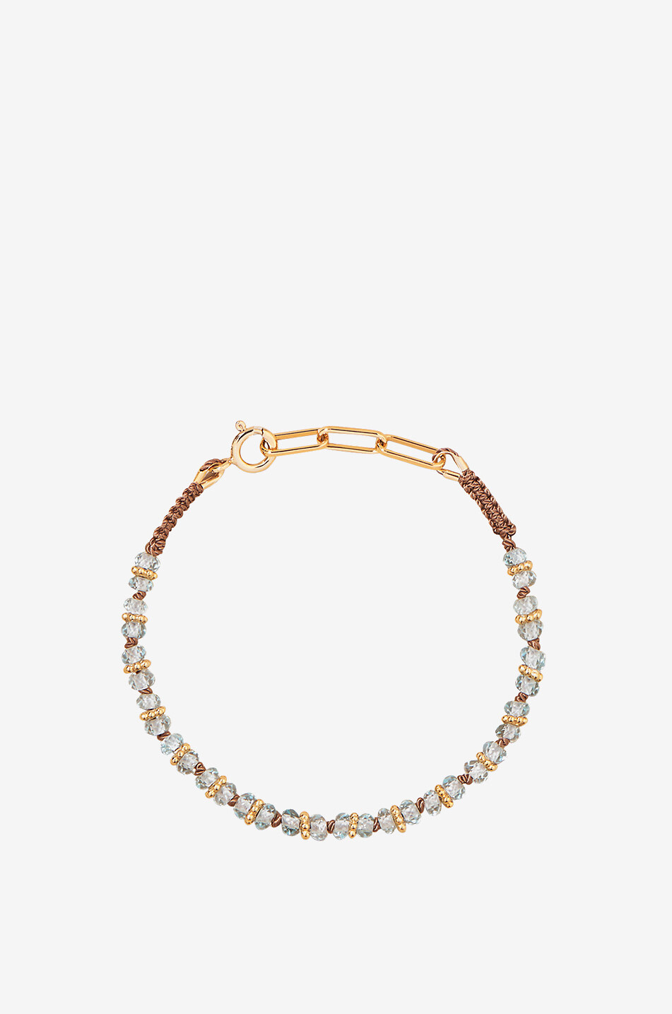 Bracelet en perles d'aigue-marine Amara