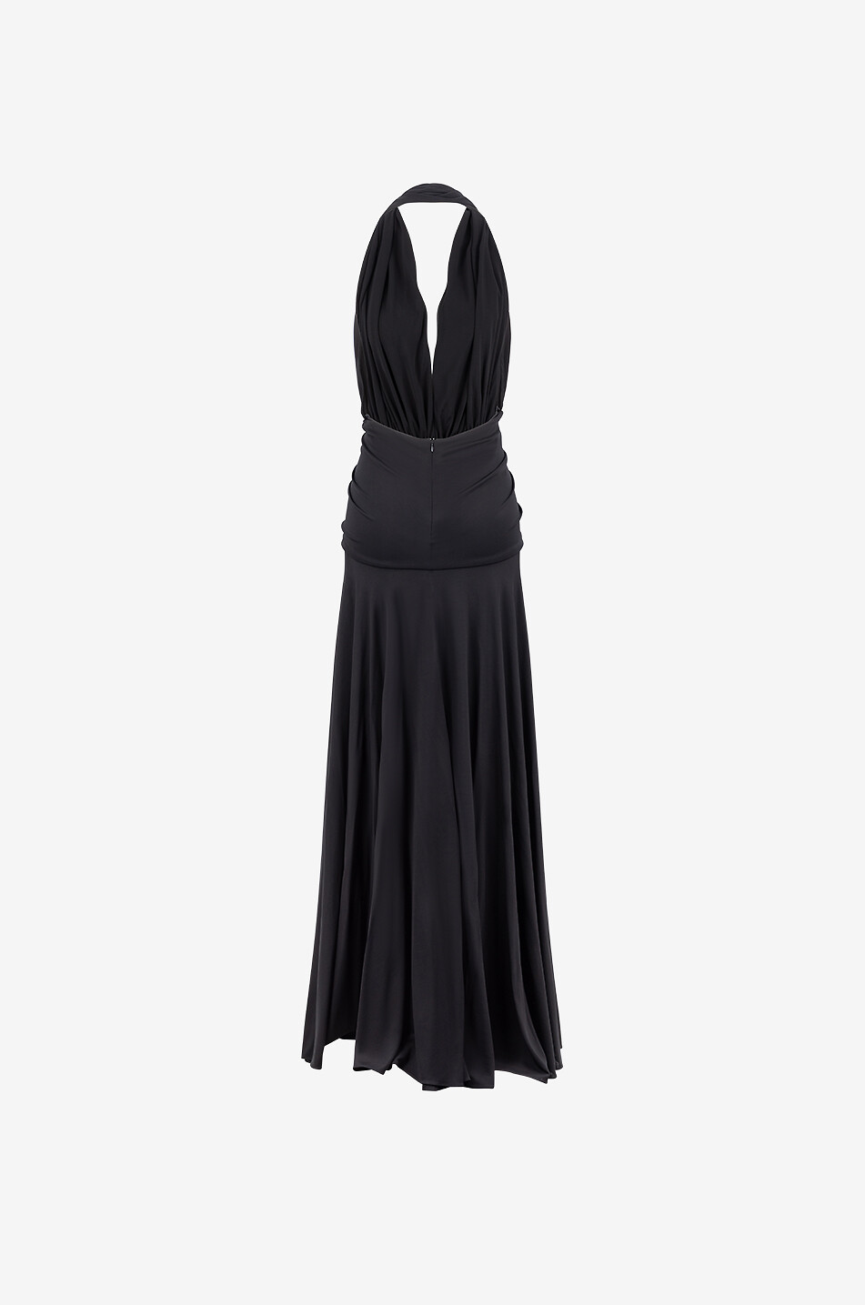 ALAÏA Langes Jerseykleid mit Kapuze Déesse Damen SCHWARZ 2