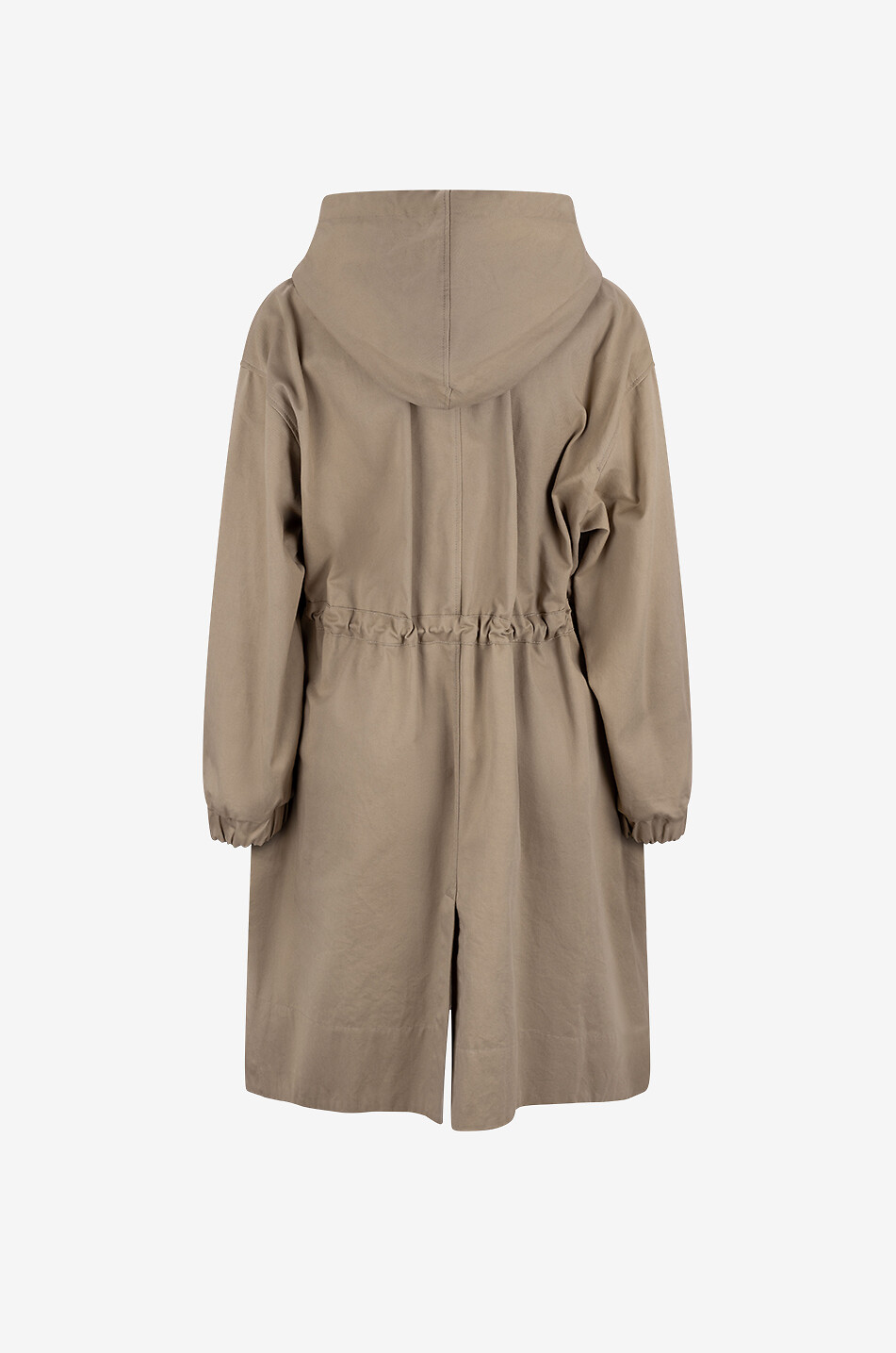 Parka légère en gabardine à capuche