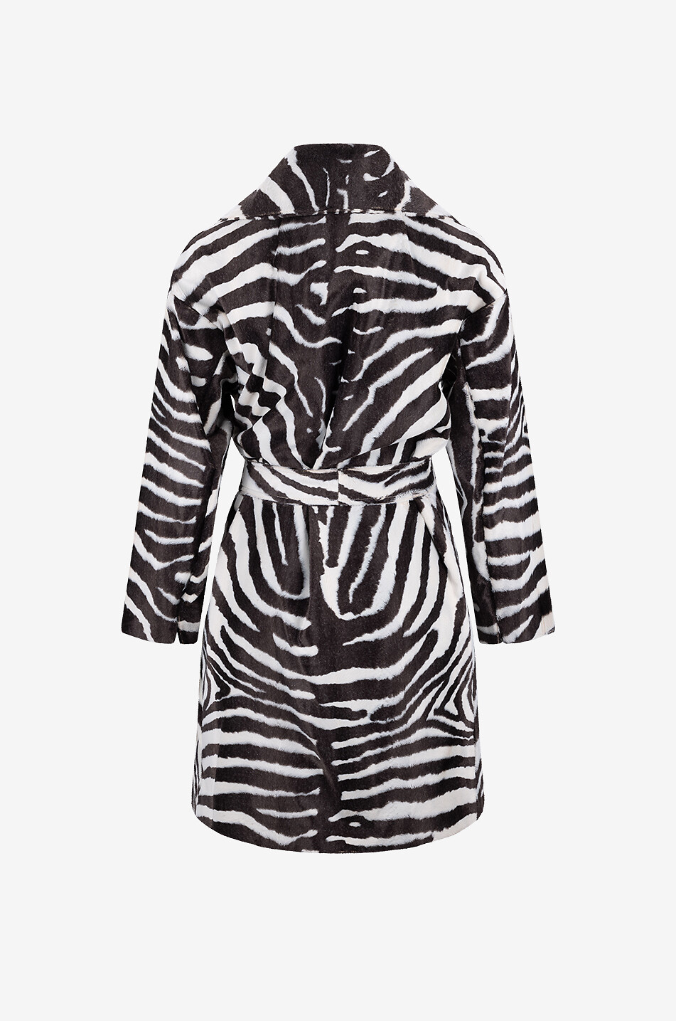 Samt-Mantel mit Zebraprint Ricordo