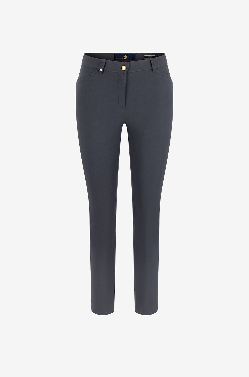 Verkürzte Skinny-Fit-Hose aus italienischem Stoff Ellen