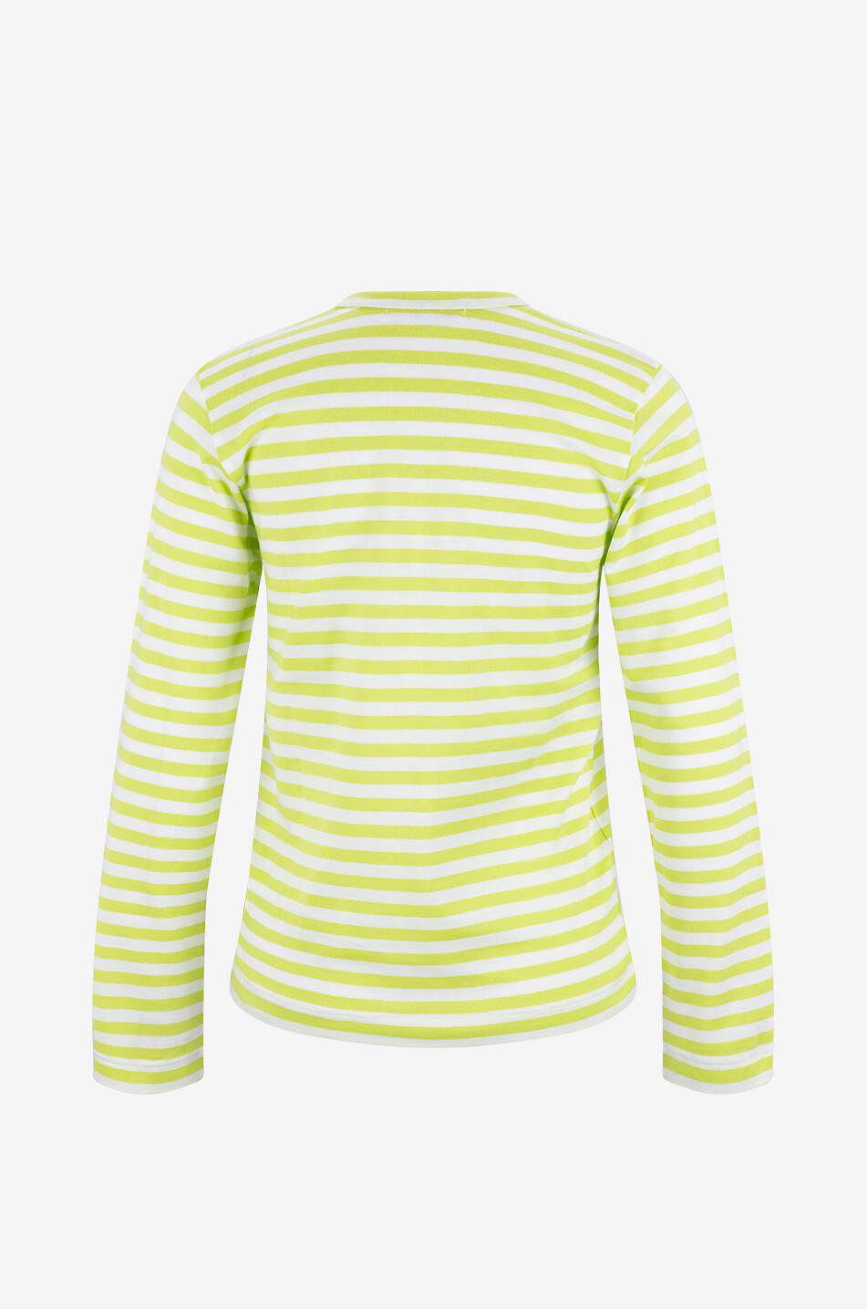 COMME DES GARCONS PLAY T-shirt à manches longues rayé Red Heart Emblem Femme VERT 2