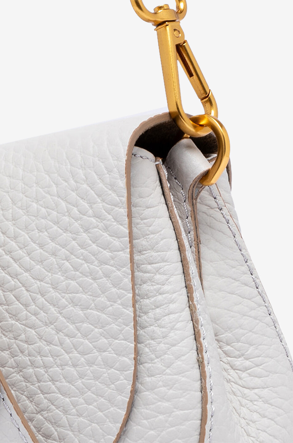 GIANNI CHIARINI Helena Round cow leather handbag Women WHITE 4