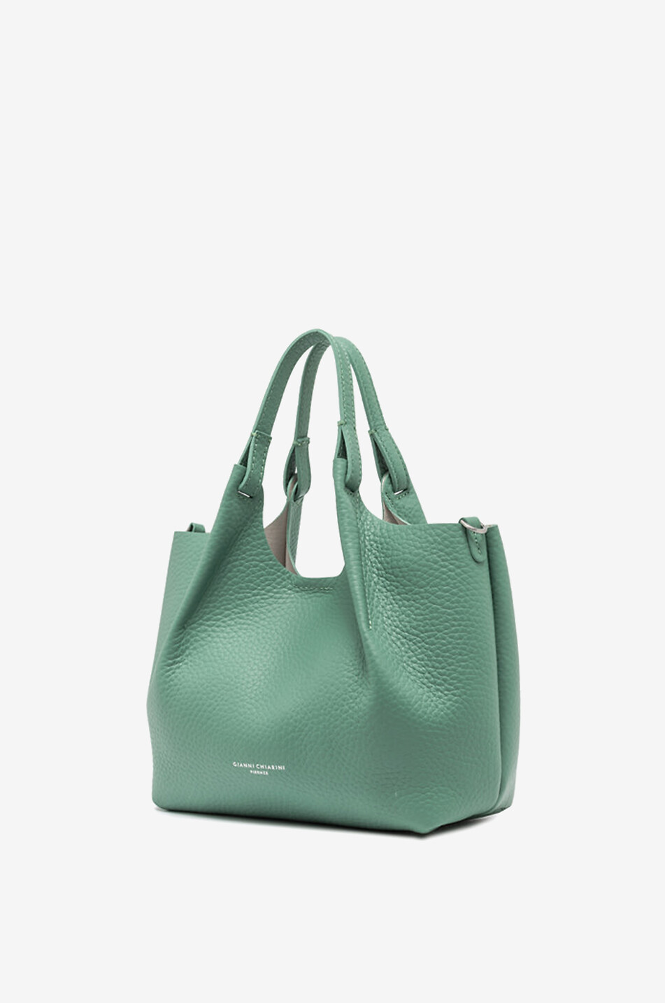 GIANNI CHIARINI Handtasche aus genarbtem Leder Dua Damen DUNKELGRÜN 3