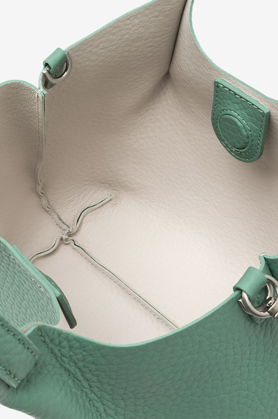 GIANNI CHIARINI Handtasche aus genarbtem Leder Dua Damen DUNKELGRÜN 6