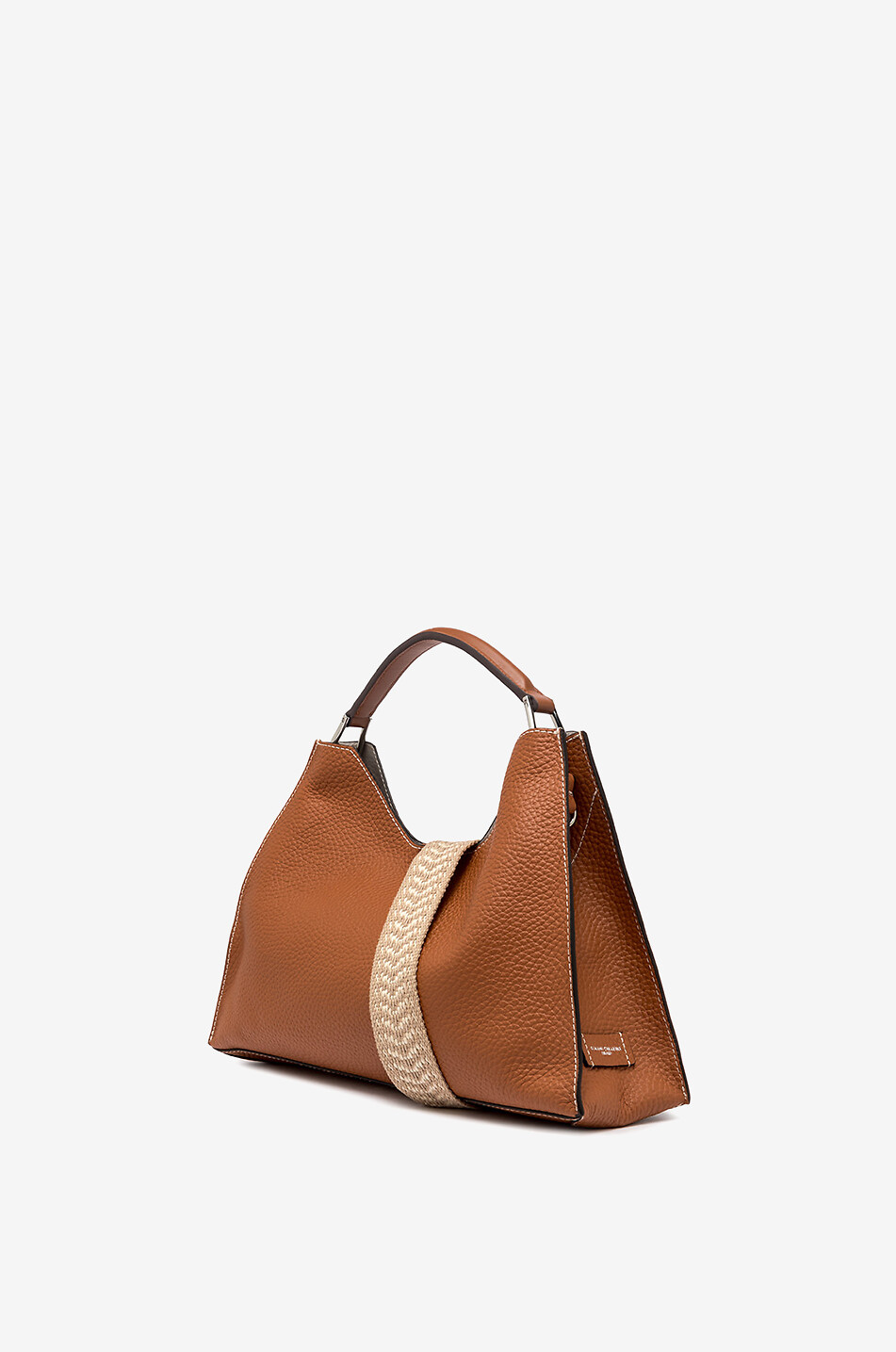 GIANNI CHIARINI Aurora grained leather handbag Women LIGHT BROWN 4