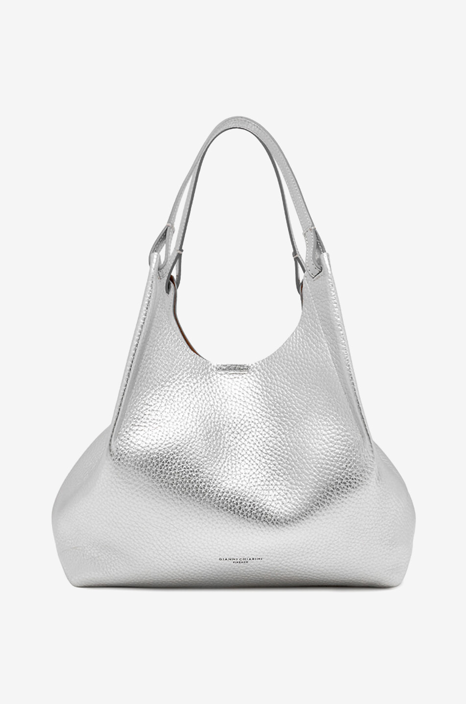 GIANNI CHIARINI Tasche aus genarbtem Leder Dua Damen GRAU 6