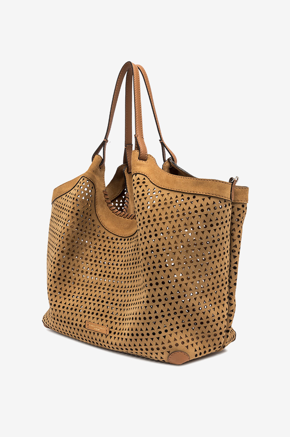 Dua perforated leather tote bag