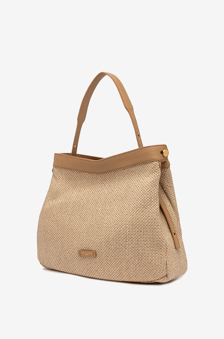 GIANNI CHIARINI Umhängetasche aus Bast und Rindsleder Ottavia Damen BEIGE 4