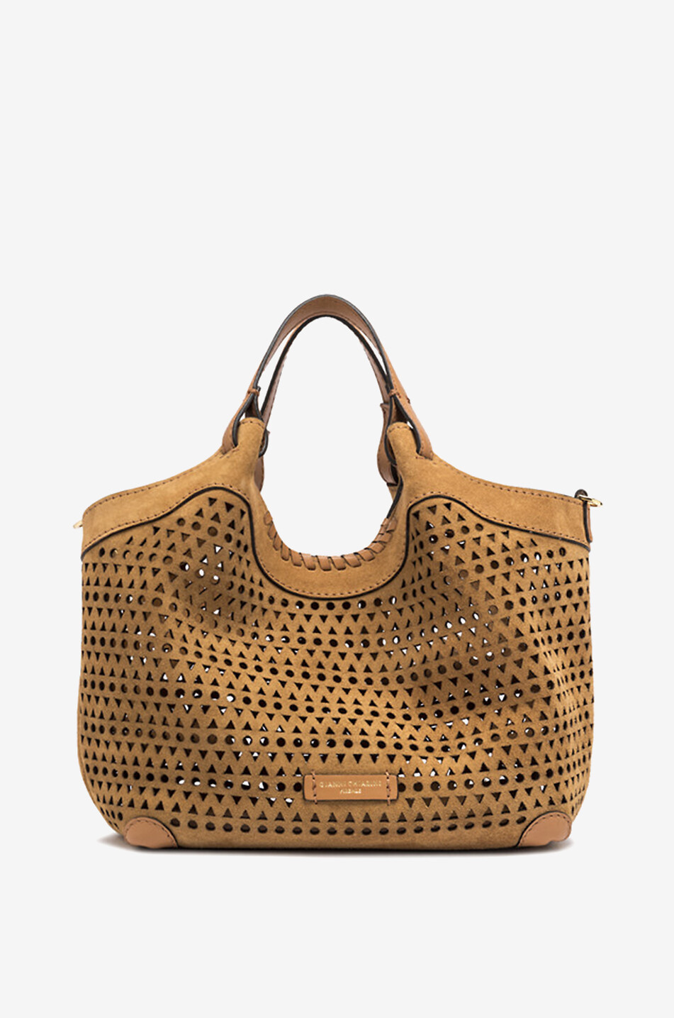 Perforated handbag best sale