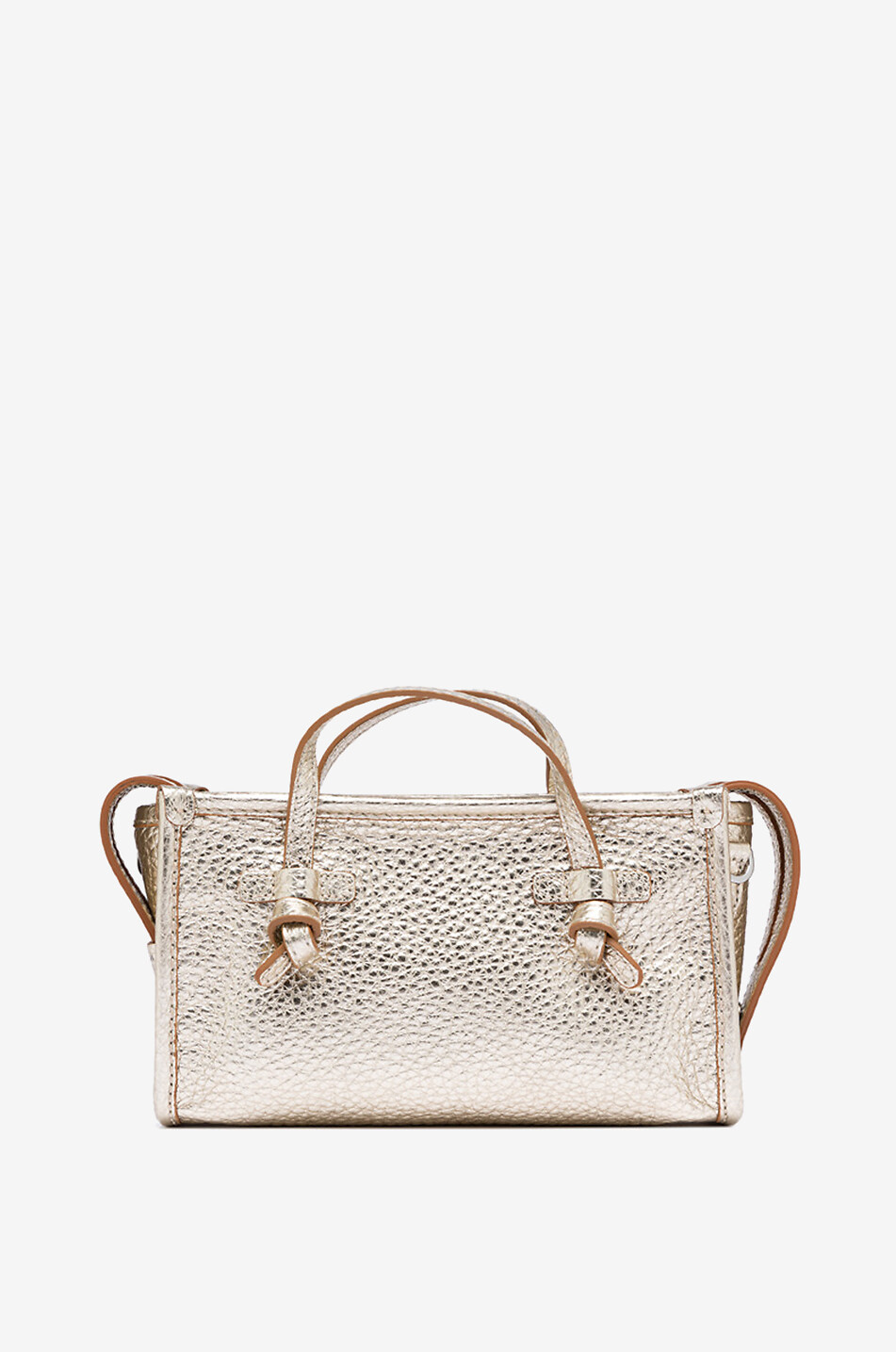 GIANNI CHIARINI Handtasche aus genarbtem Metallicleder Marcella Joy Damen GOLDEN 1