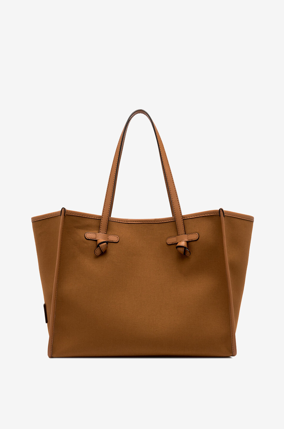 Marcella canvas and leather tote bag